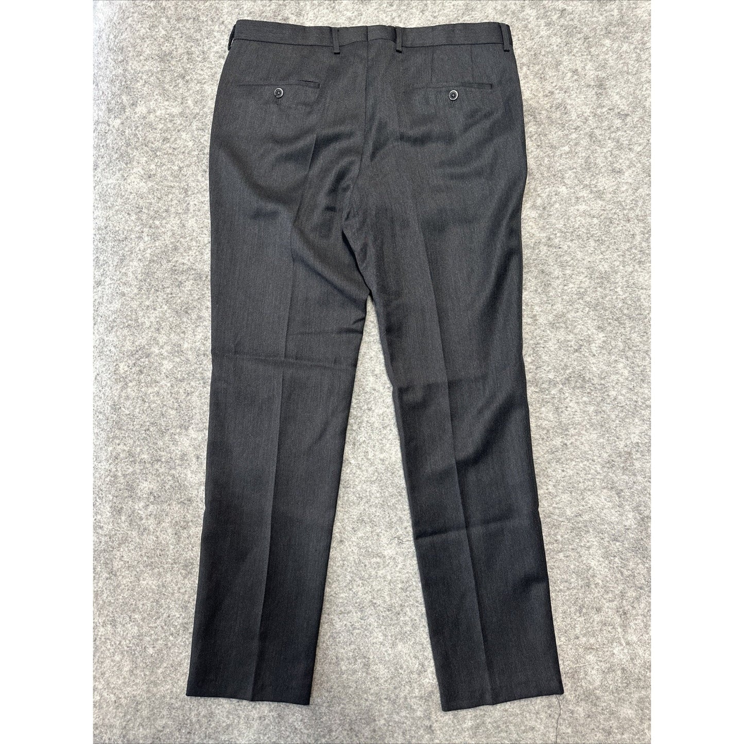 Hugo Boss Men's Straight Leg Pleated Dress Pants Size 36R Black Clip Pants