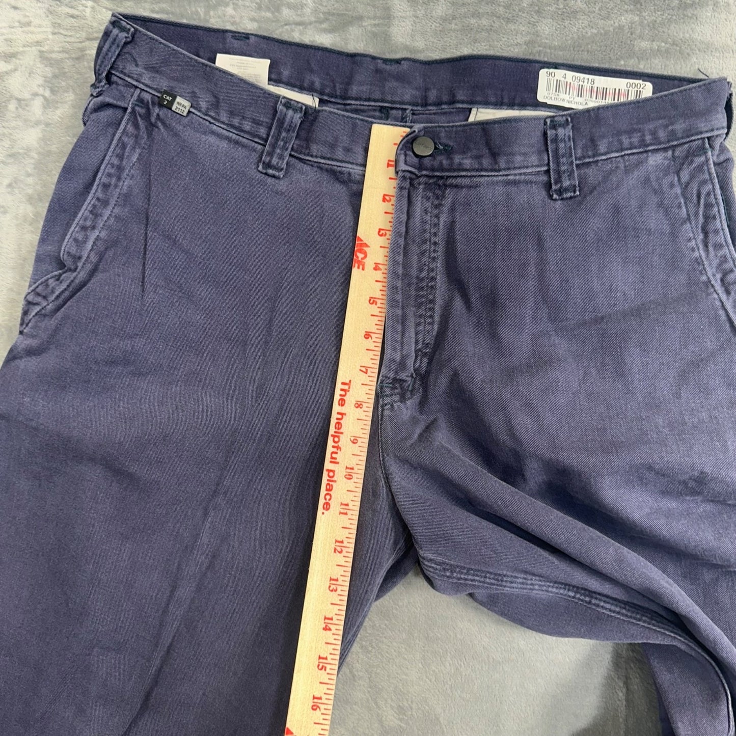 Carhartt FR Men's Straight Pants 36x30 Dark Blue Work Pants Flame Resistant