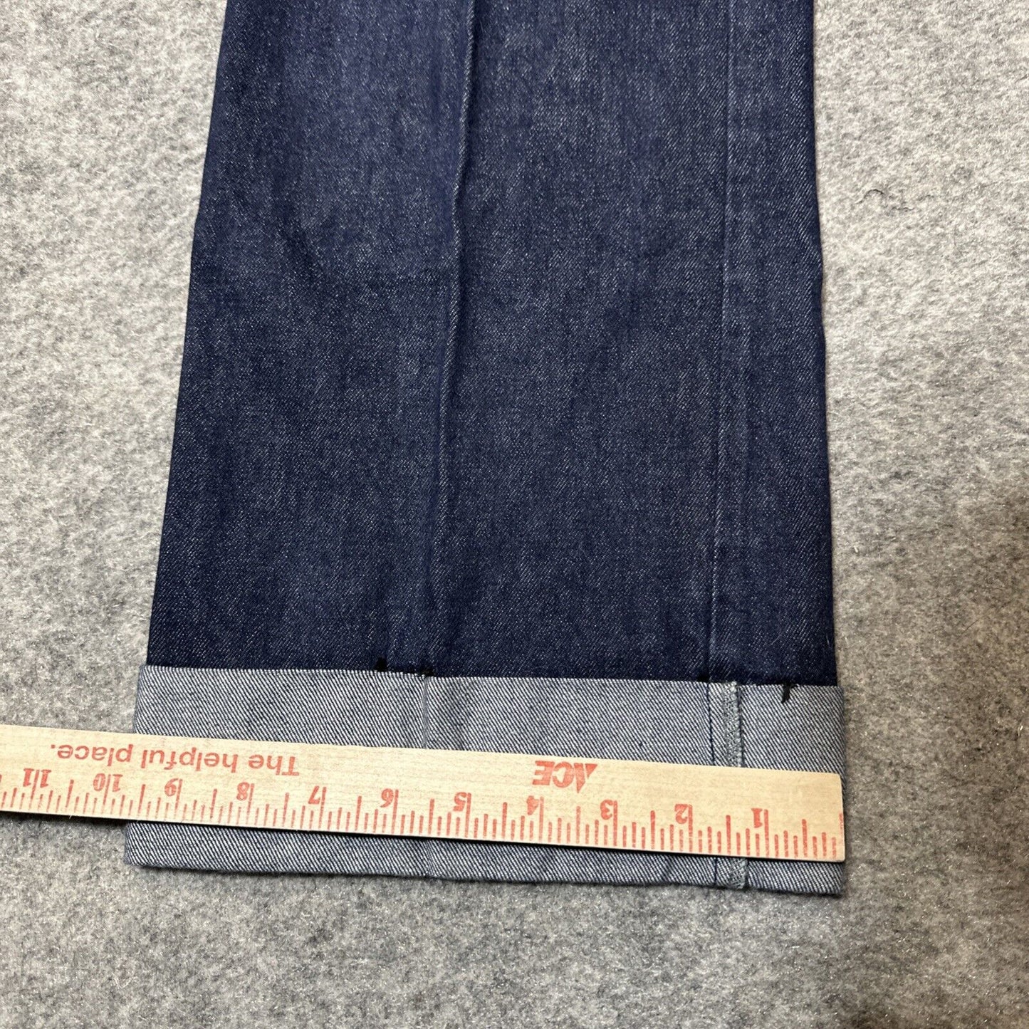 Vintage Pentimento Wide Leg Cuffed Jeans Womens Sz 11 Blue Dark Wash Retro Denim