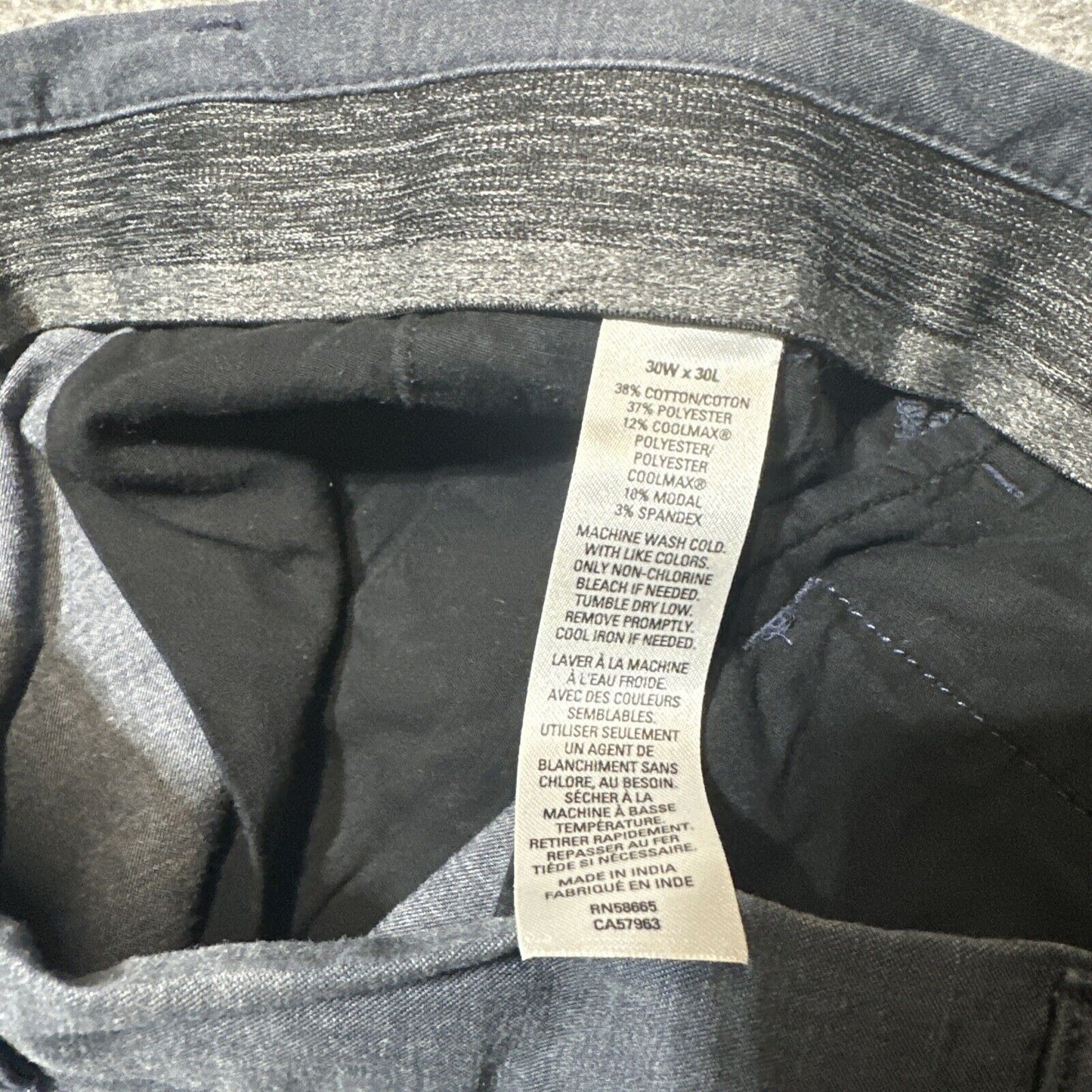 Nordstrom Chino Pants Men's Size 30x30 Dark Gray Pants