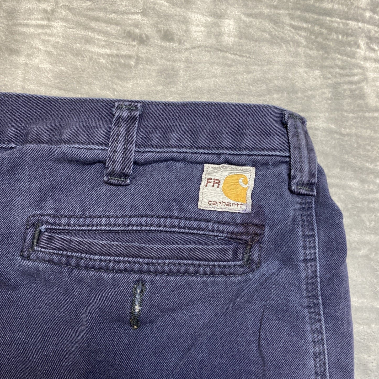 Lot of 5 Carhartt FR Chino / Cargo Pants Men's Size 32x28 Blue Grade A/B