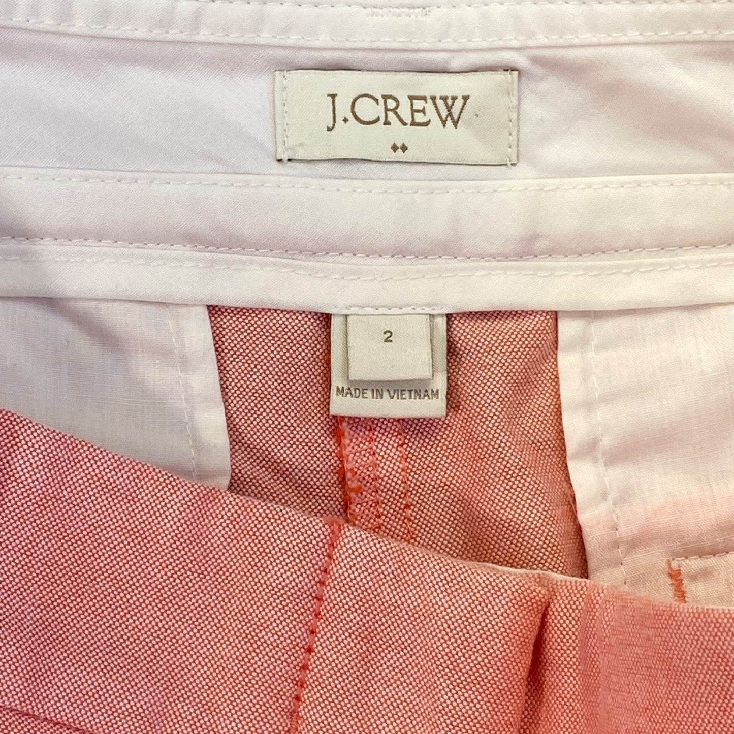J.Crew Women's Chino Shorts Size 2 Pink