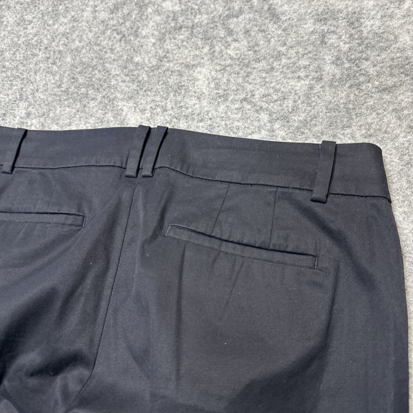 Talbots The Perfect Crop Women's Dress Pants Size 6 Black Dark Wash Denim