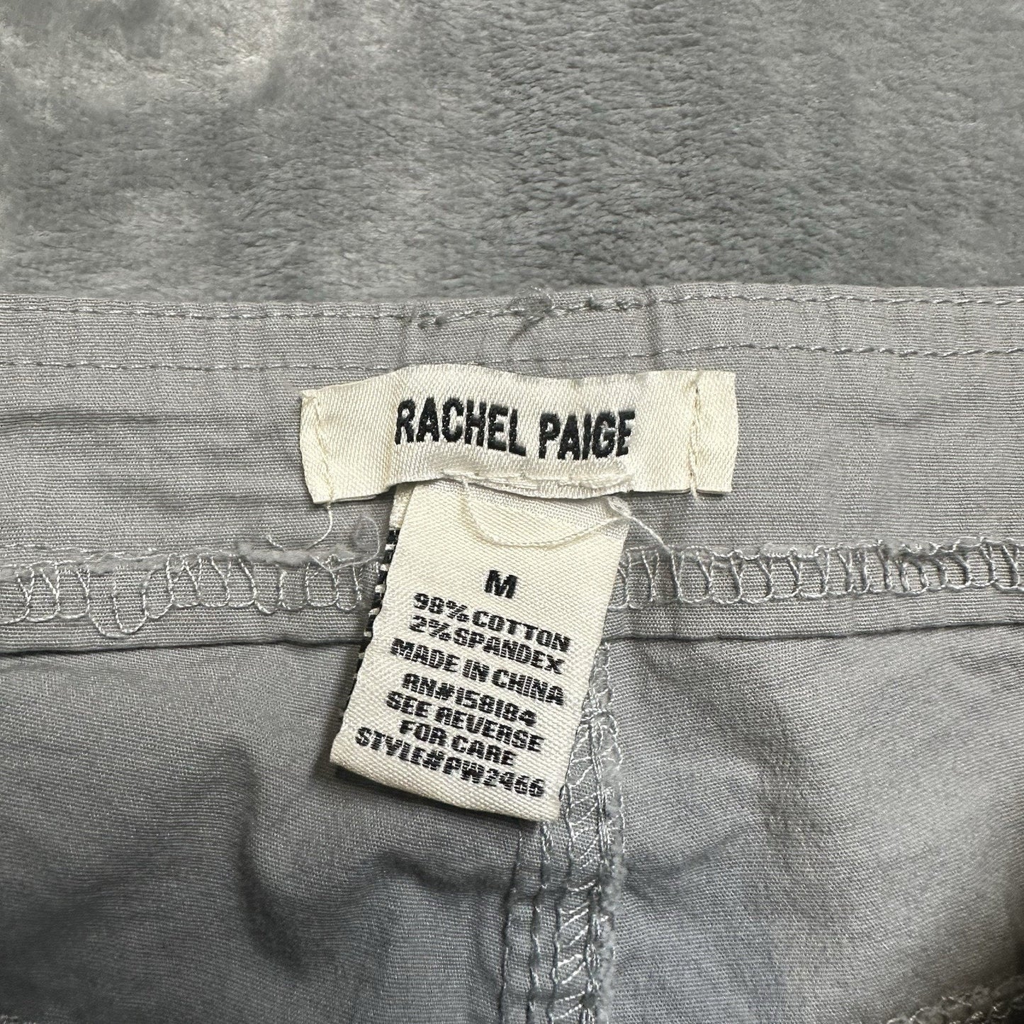Rachel Paige Straight Cargo Pants Women's Size Medium Gray