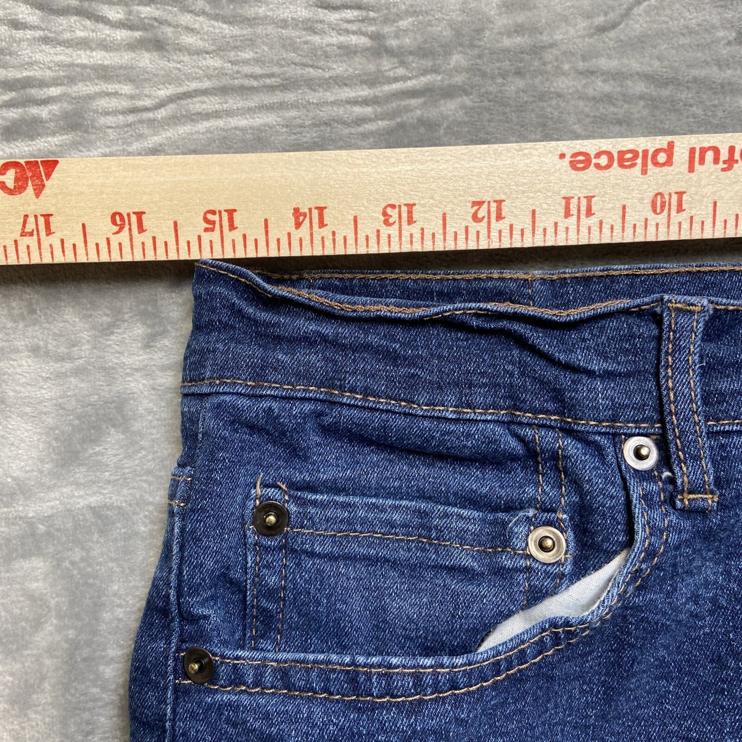 M Tailor Straight Jeans Men’s Size 30x30 Dark Blue Denim