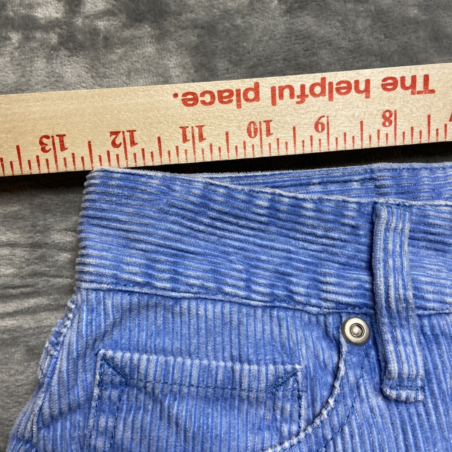 Quiksilver Chino Pants Men's Size 25 Corduroy Ribbed Straight Blue