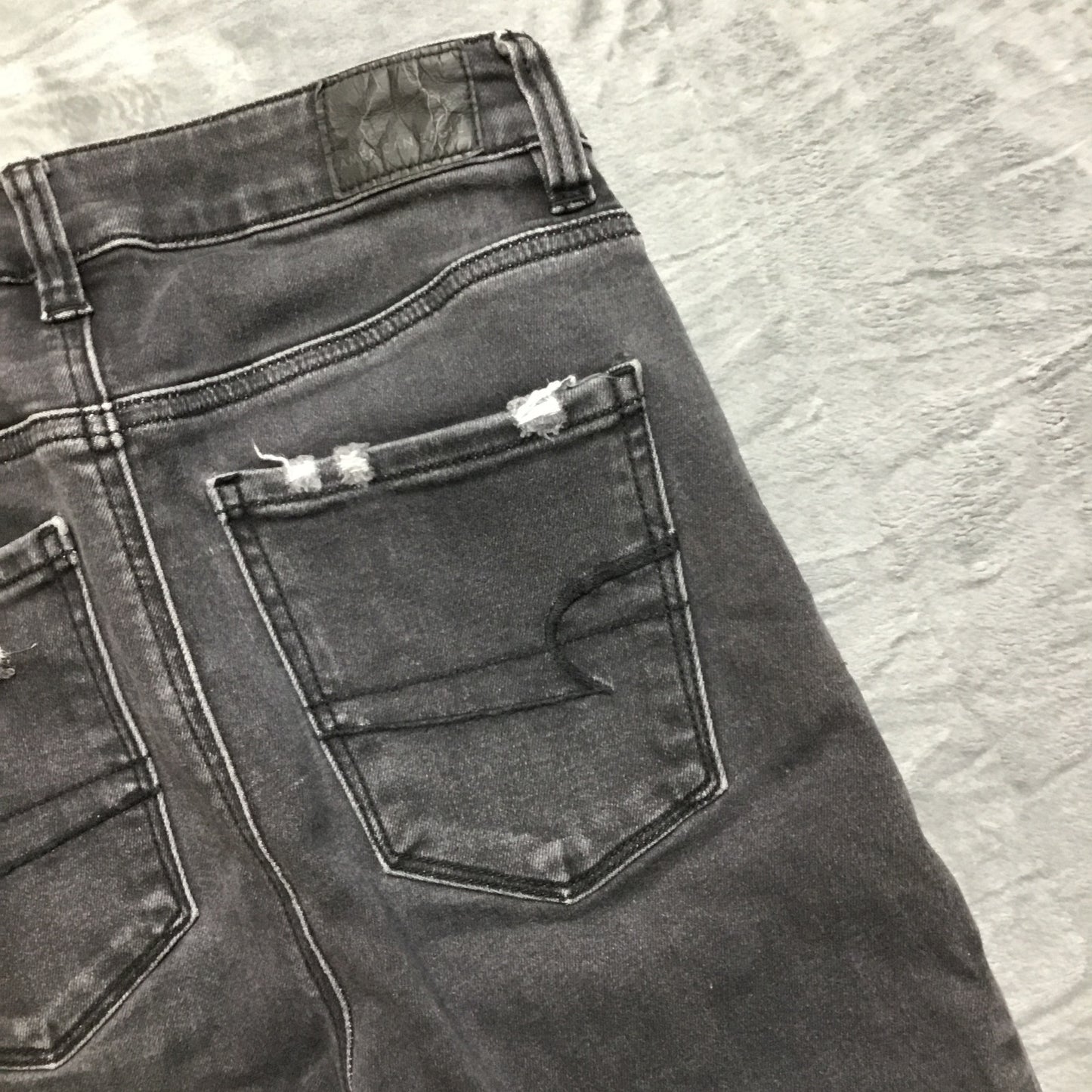 American Eagle Next Level Stretch Highest Rise Jegging Women Size 0XShort Black