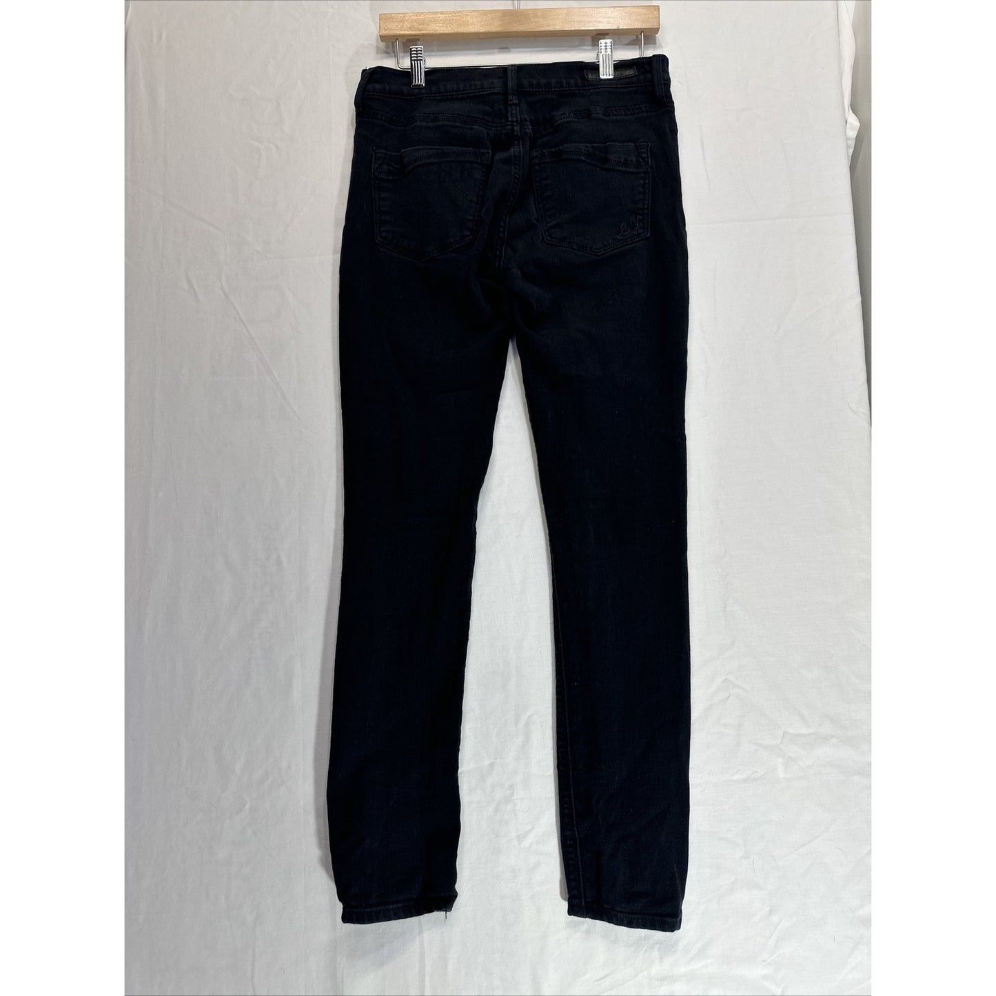 Express Jeans Women's Size 6R Mid Rise Jegging Black Slim Fit Denim