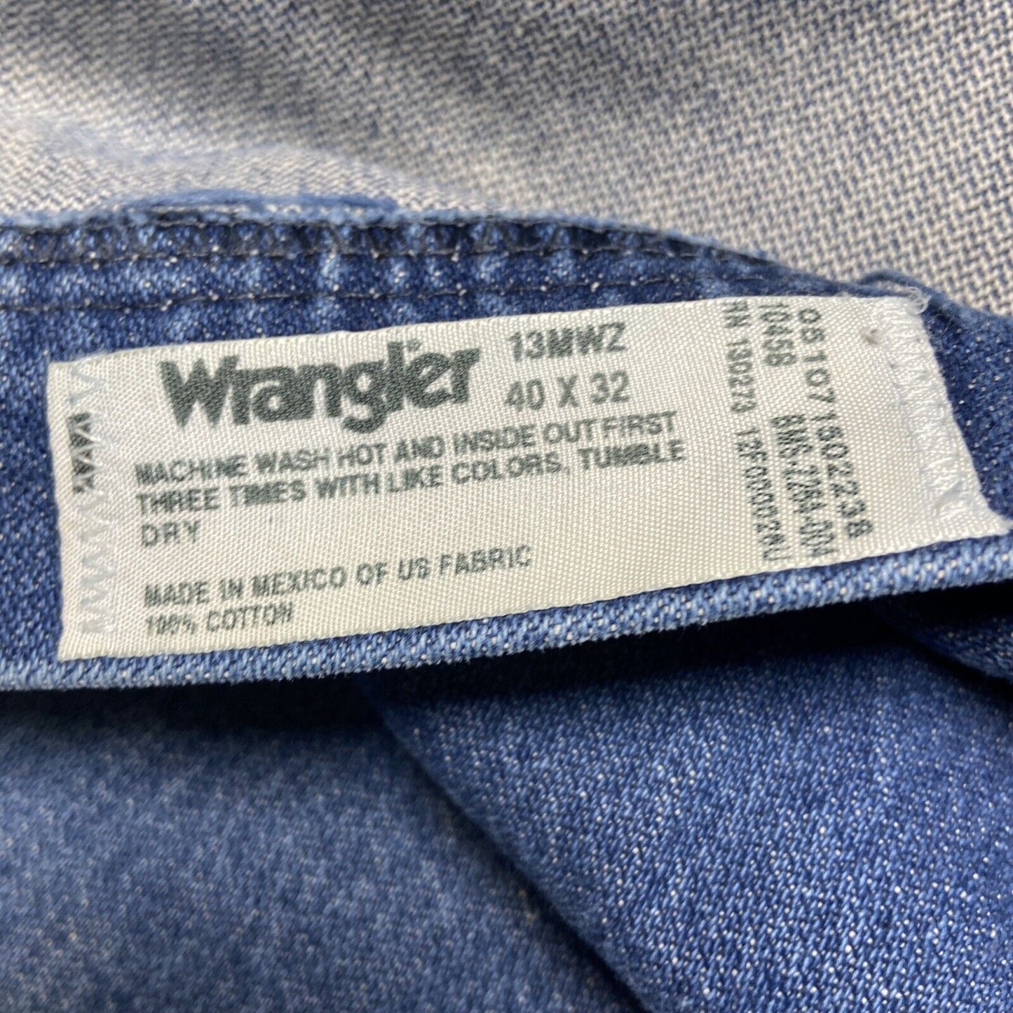 Wrangler 13MWZ Cowboy Cut Jeans Men's Size 40x32 Medium Wash Western
