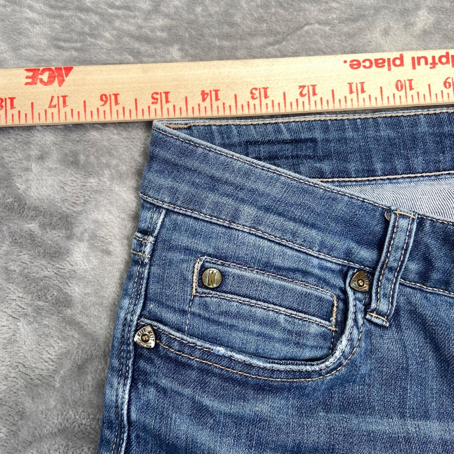 KUT From The Kloth Skinny Jeans Women's Size 6 Blue Denim Casual