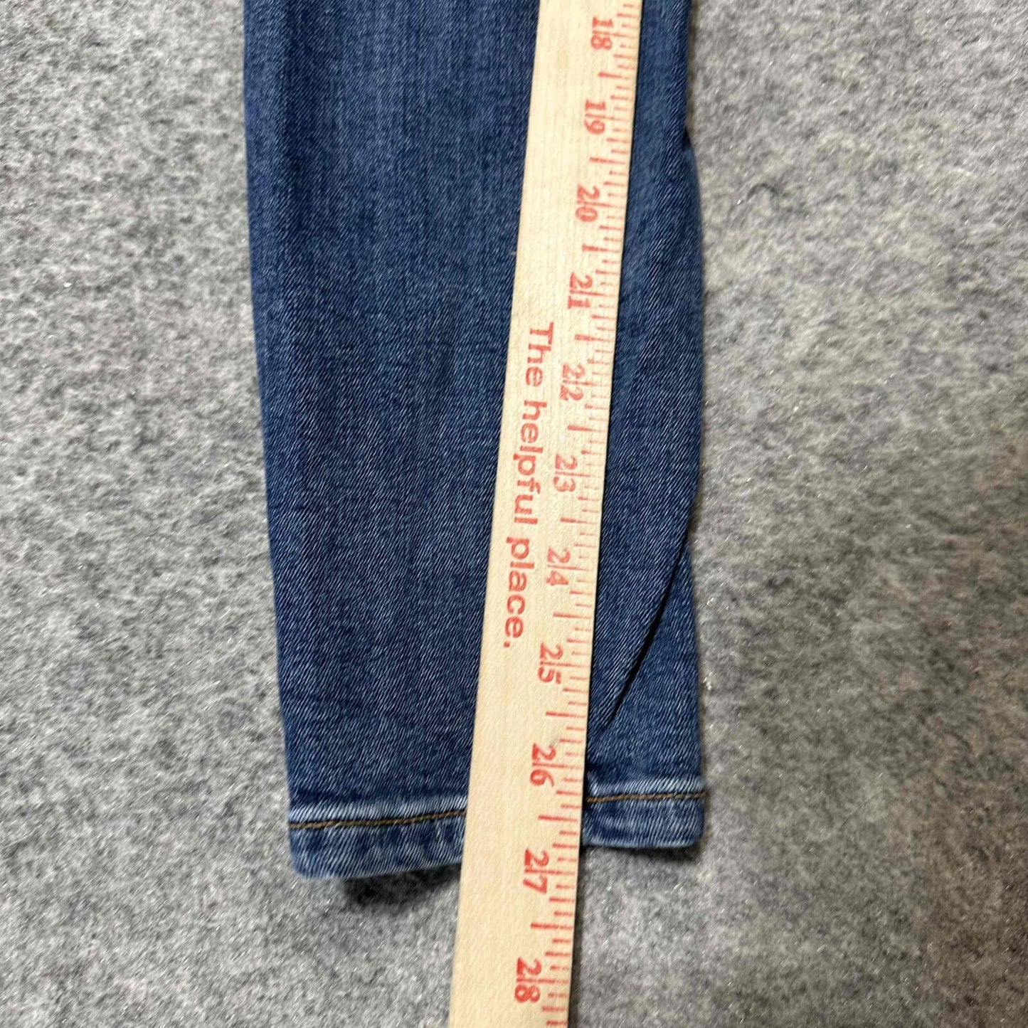 Good American Womens Fit Mid Rise Skinny Jeans Size 0/25 Blue Dark Wash Denim