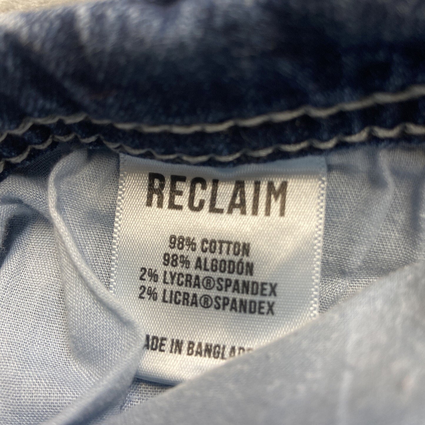 Reclaim Bootcut Jeans Men’s Size 42x30 Blue Denim