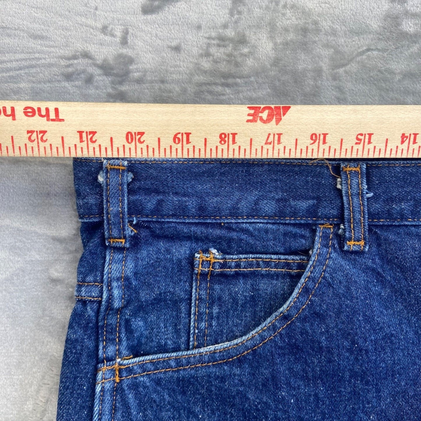 Work n' Sport Men's Quality Jeans 42x28 Blue Denim Regular