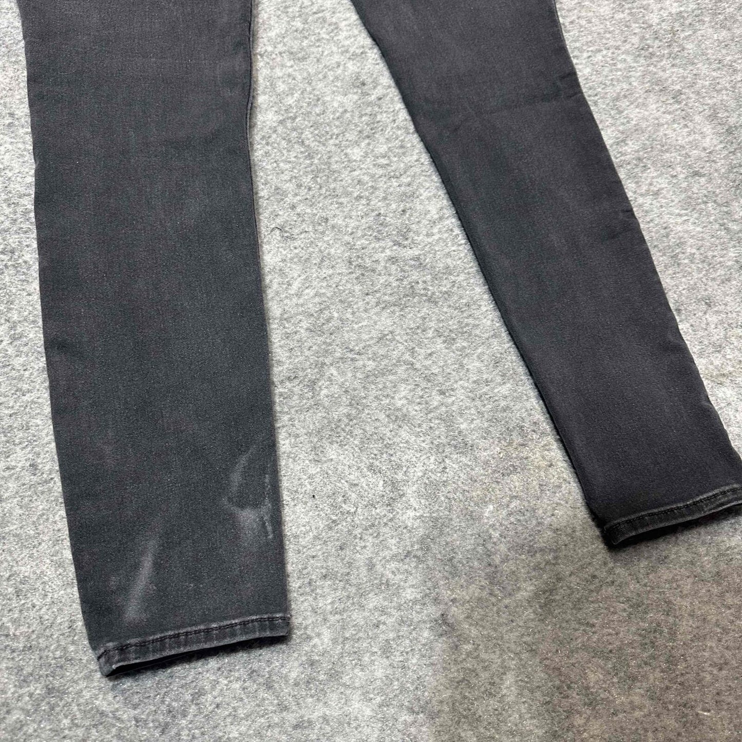 Hudson Natalie Midrise Super Skinny Women's Ankle Jeans Size 26 Black Dark Wash