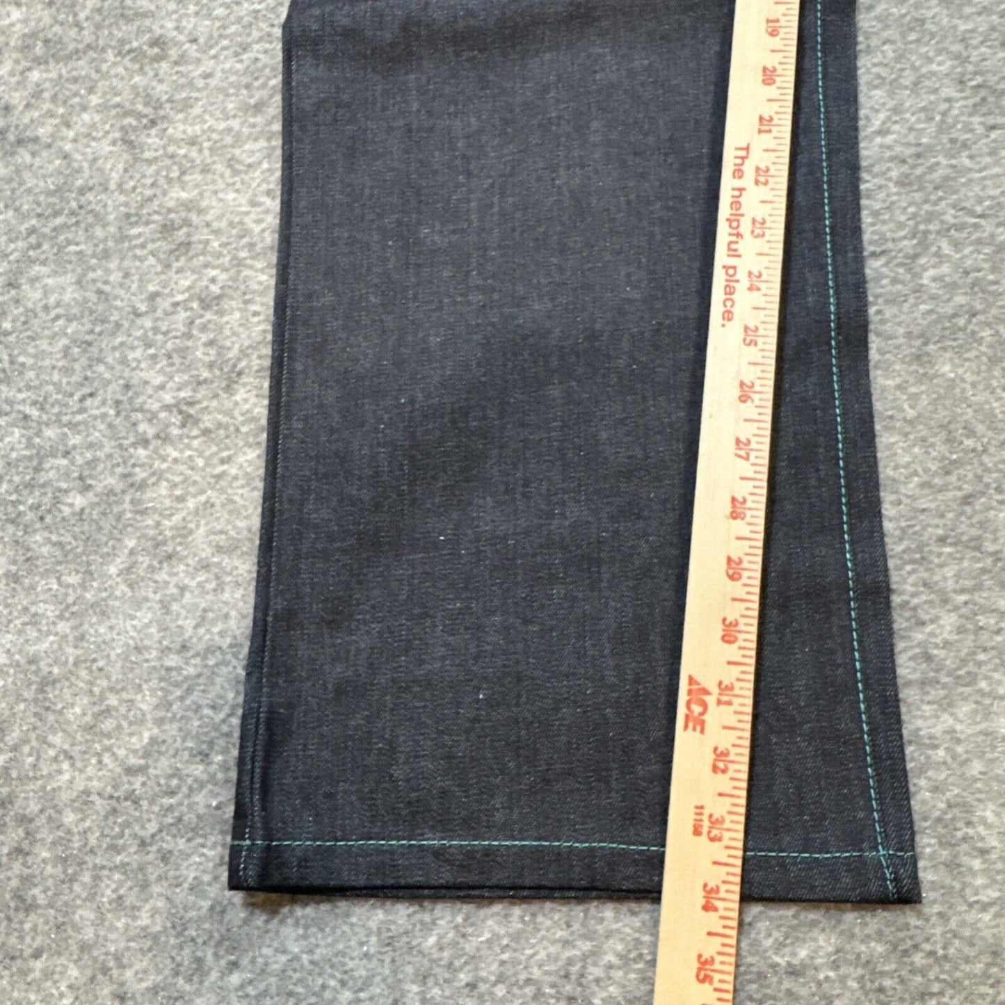 Vintage COOGI Straight Jeans Men's 34x34 Dark Blue Embroidered Abstract Rare
