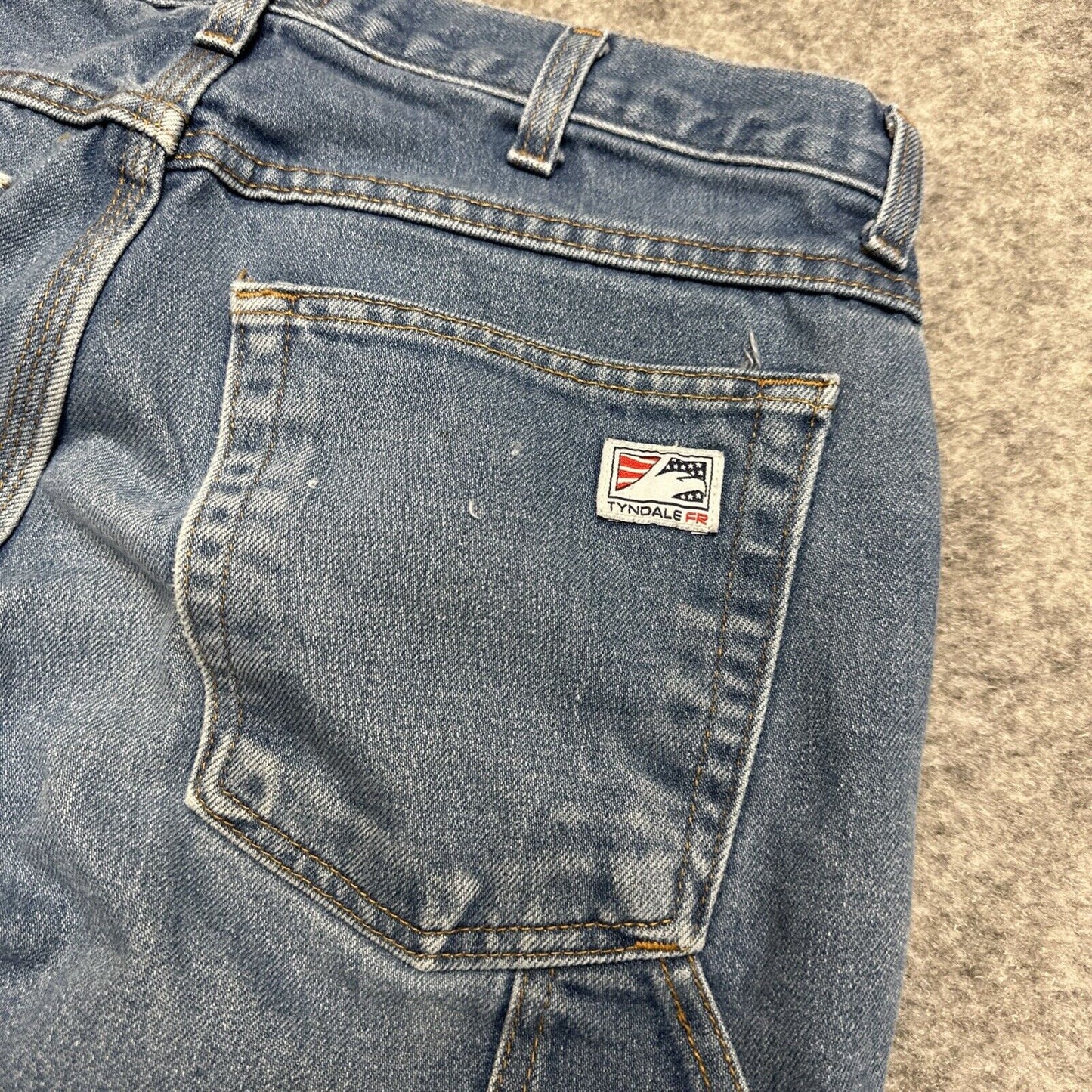 Tyndale FR Straight Jeans Men's Size 32x30 Blue Medium Wash Denim