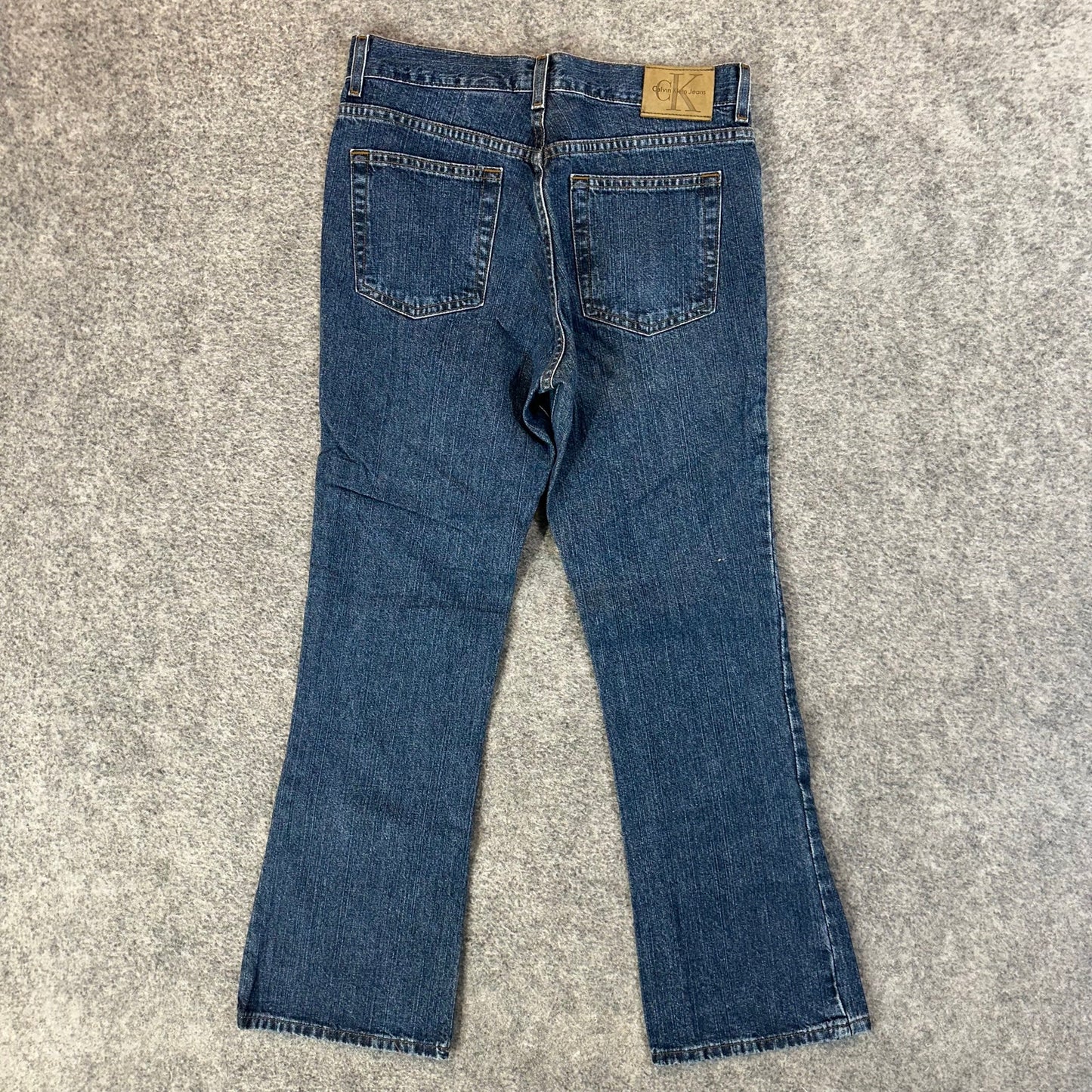 Calvin Klein Flared Jeans Women's Size 7 Blue Denim