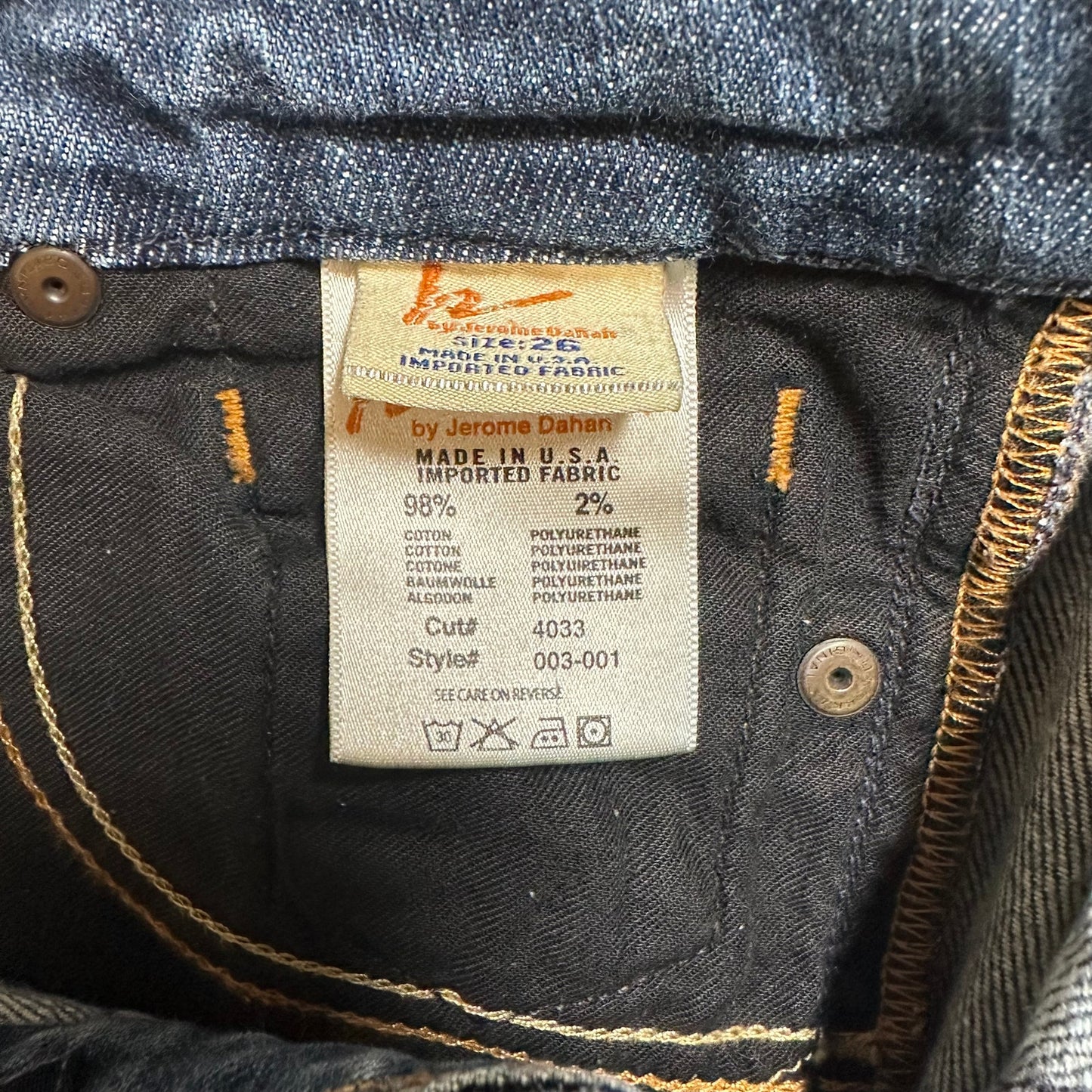 COH by Jerome Dahan Flared Jeans Women's Size 26 Blue Denim
