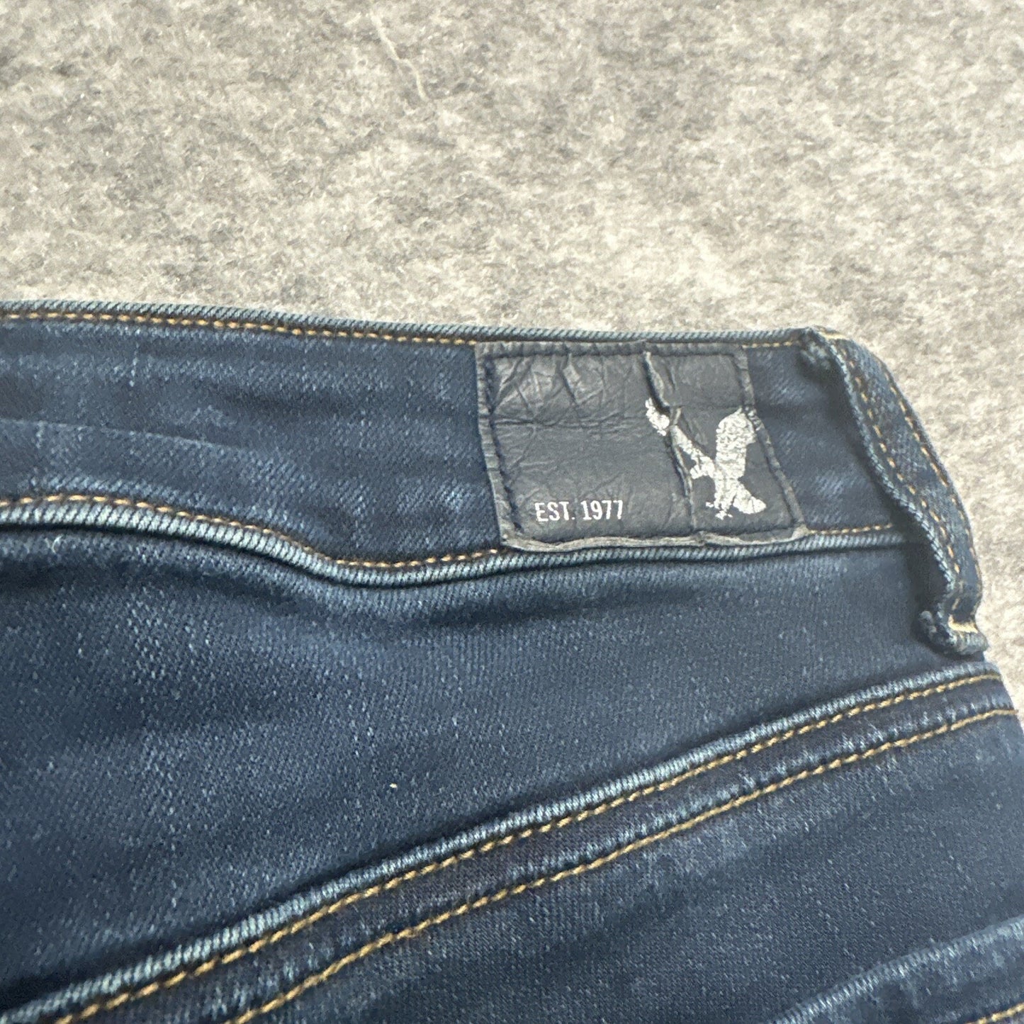 American Eagle Super Stretch Jegging Women's Jeans Size 4R Blue Dark Wash Denim