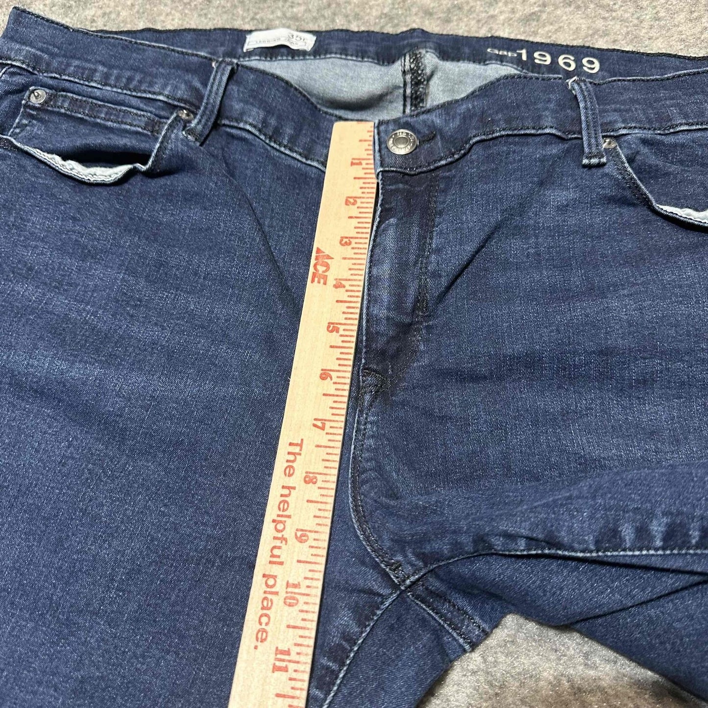 Gap 1969 Women's Regular Skinny Legging Jean Size 35 Blue Dark Wash Denim