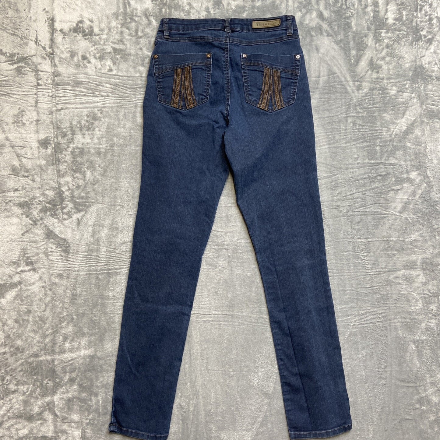 Tribal Jeans Straight Jeans Women’s Size 8 Dark Blue Stretch Denim