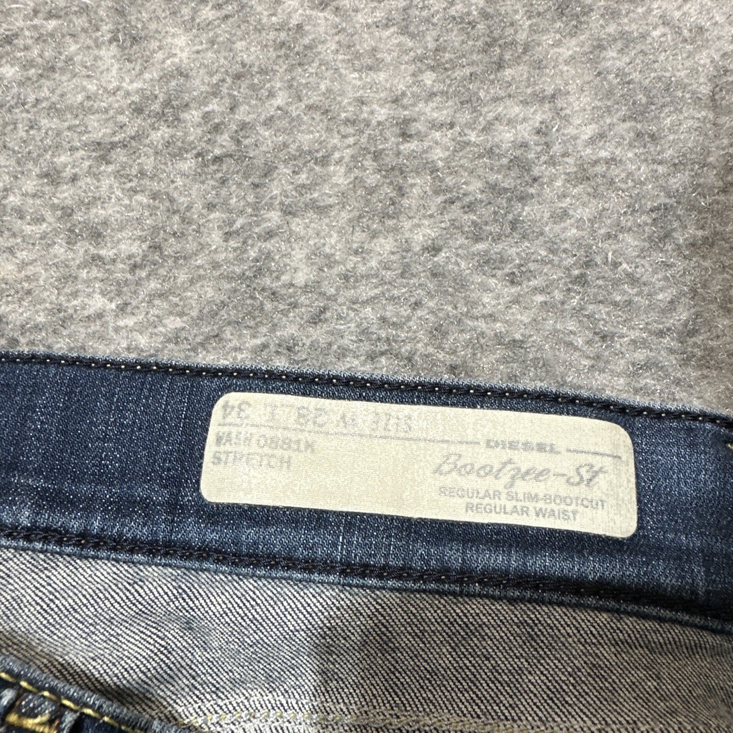 Diesel Bootzee-St Slim Bootcut Women's Jeans Size 28x34 Blue Dark Denim