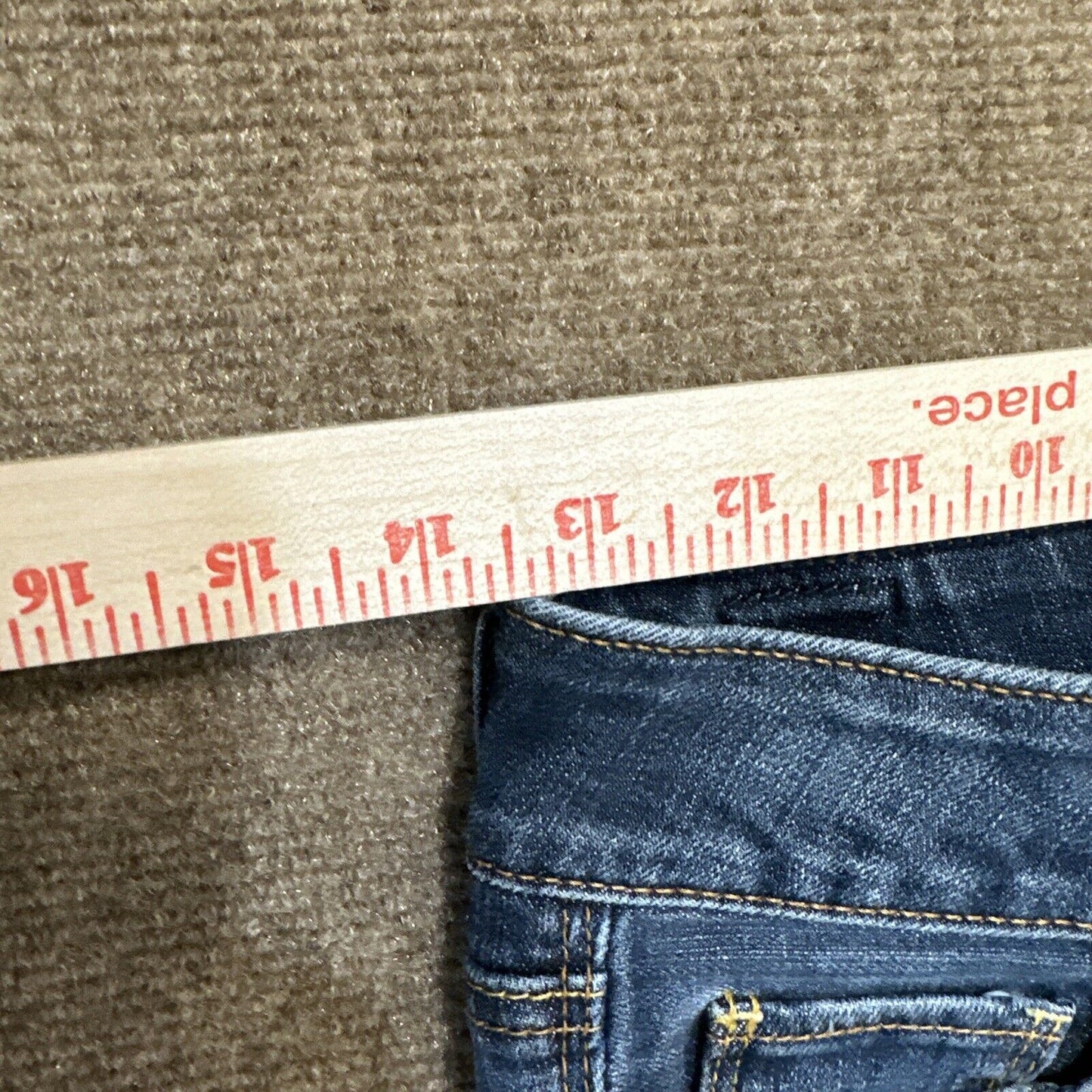 American Eagle Artist Stretch Women's Straight Jeans Size 2 R Blue Dark Wash