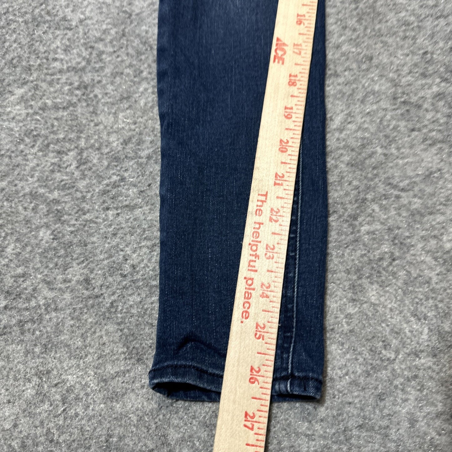 HARPER Women's Skinny Button Fly Jeans Size 25 Blue Dark Wash Denim