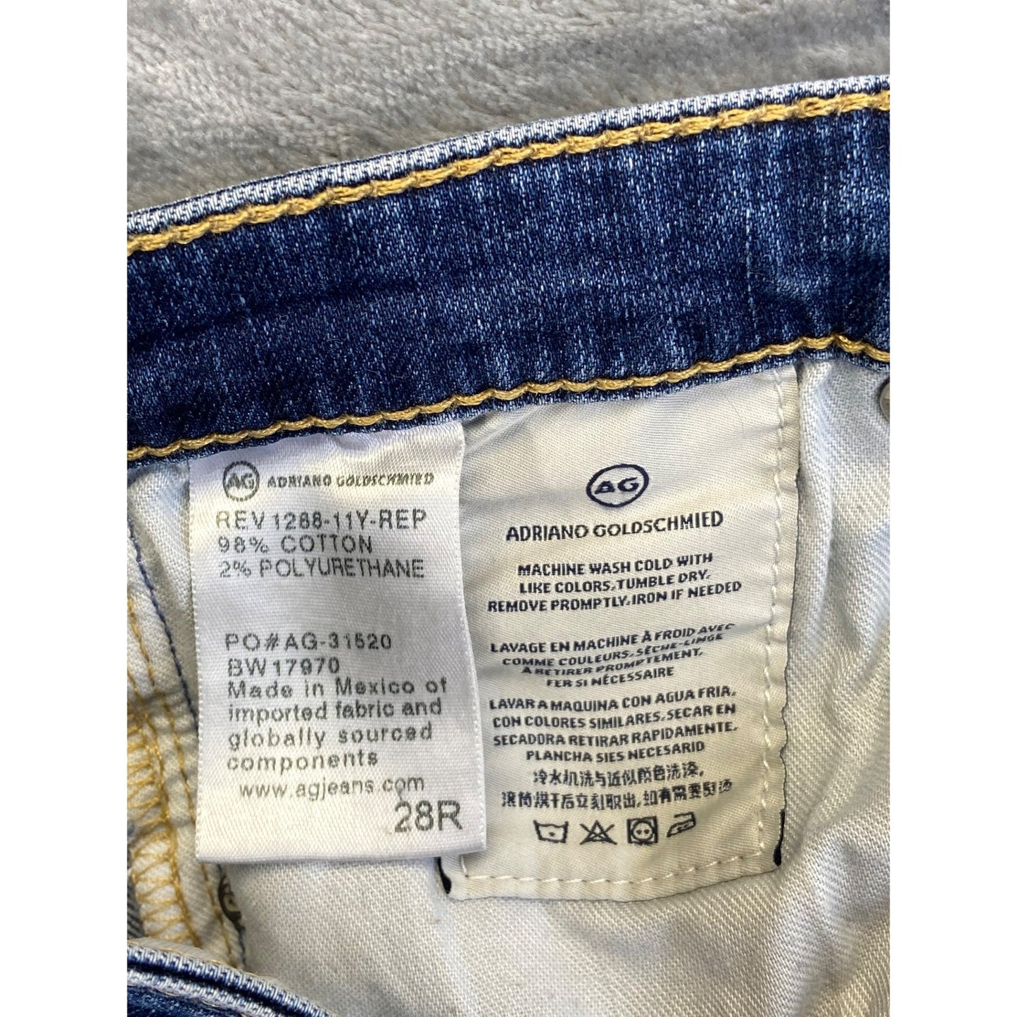 AG Adriano Goldschmied Women's Super Skinny Jeans 28R Blue