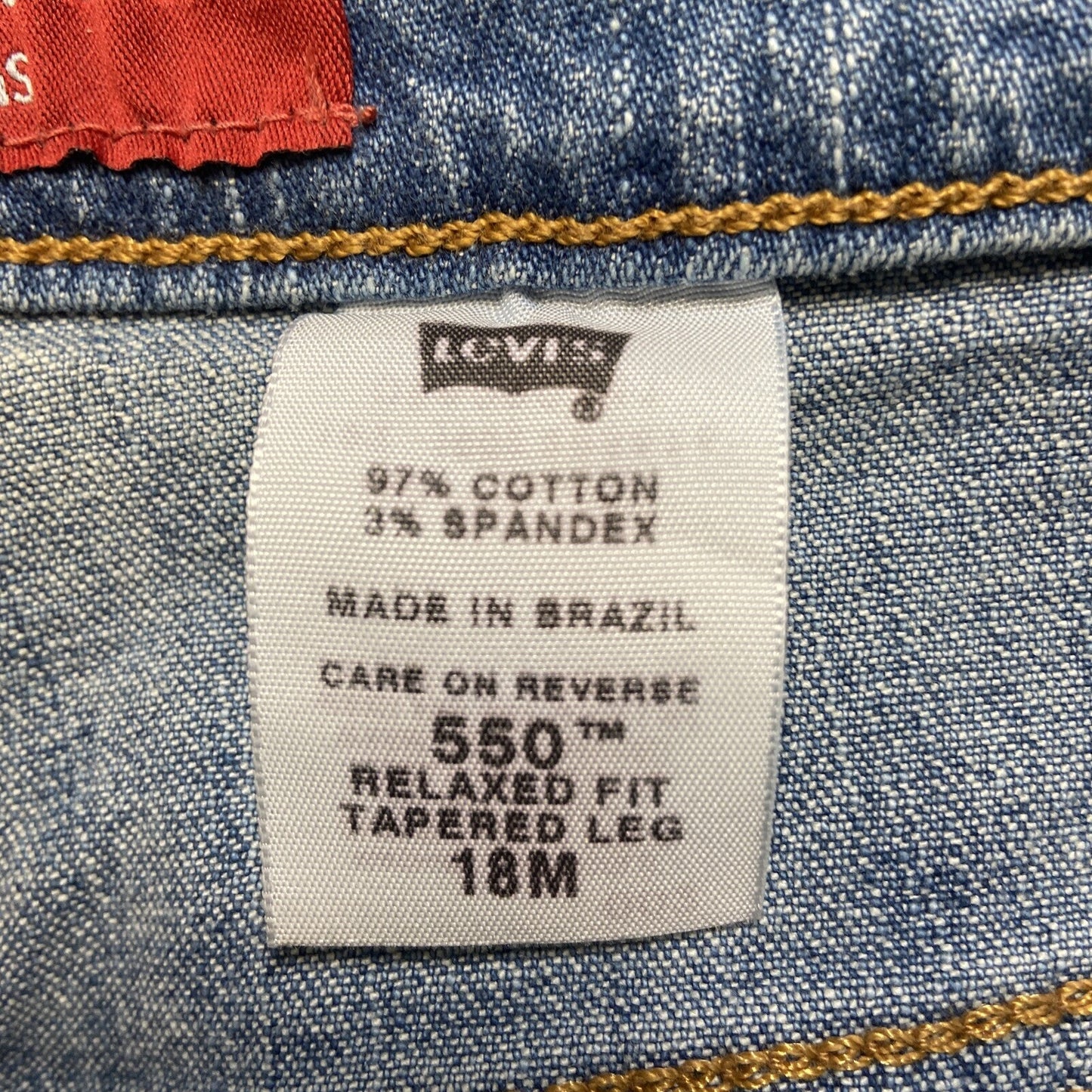 New Levi’s Relaxed Fit Tapered Leg Jeans Women’s Size 18M Blue Denim