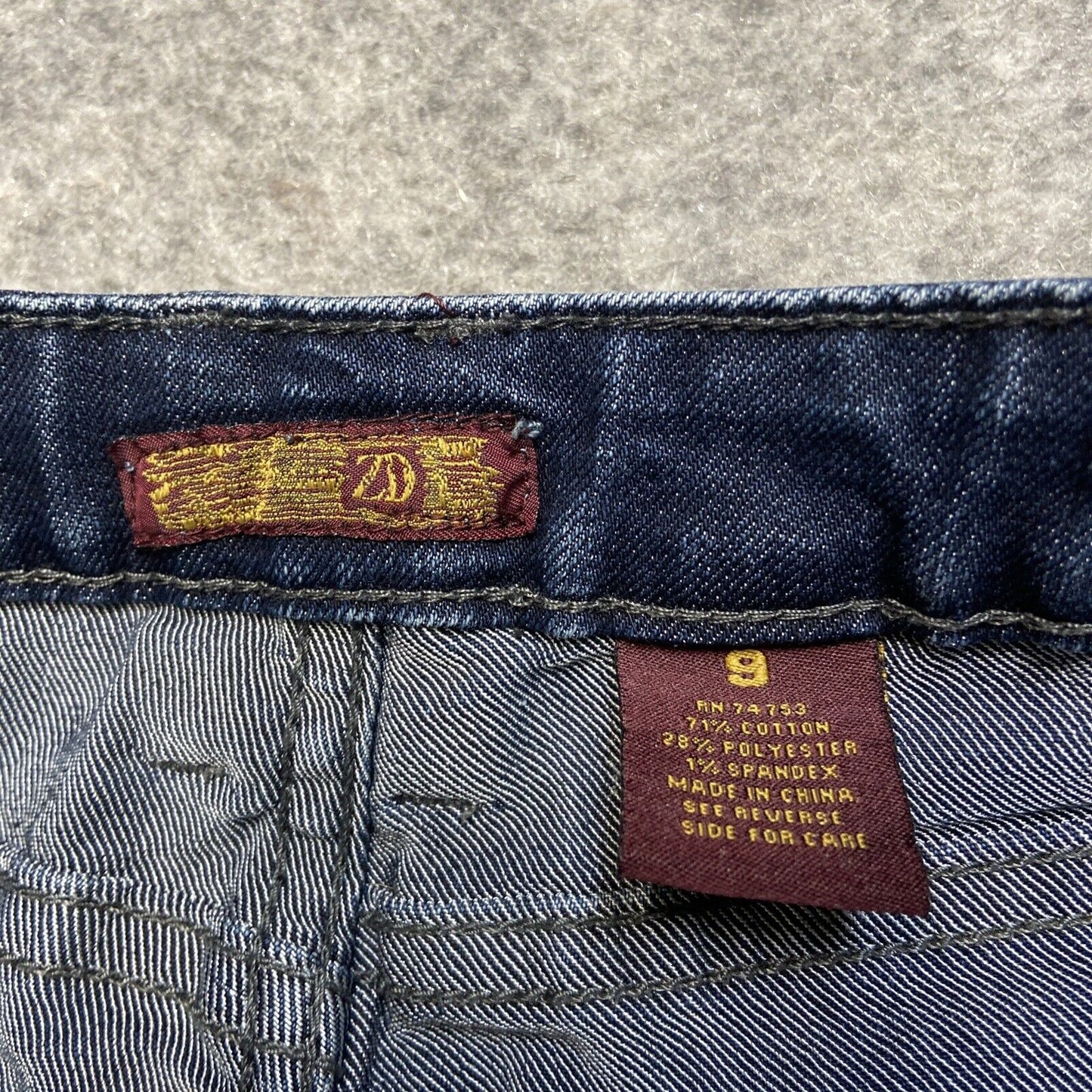 Zana Di Premium Skinny Jeans Women's Size 9 Dark Wash Faded Denim