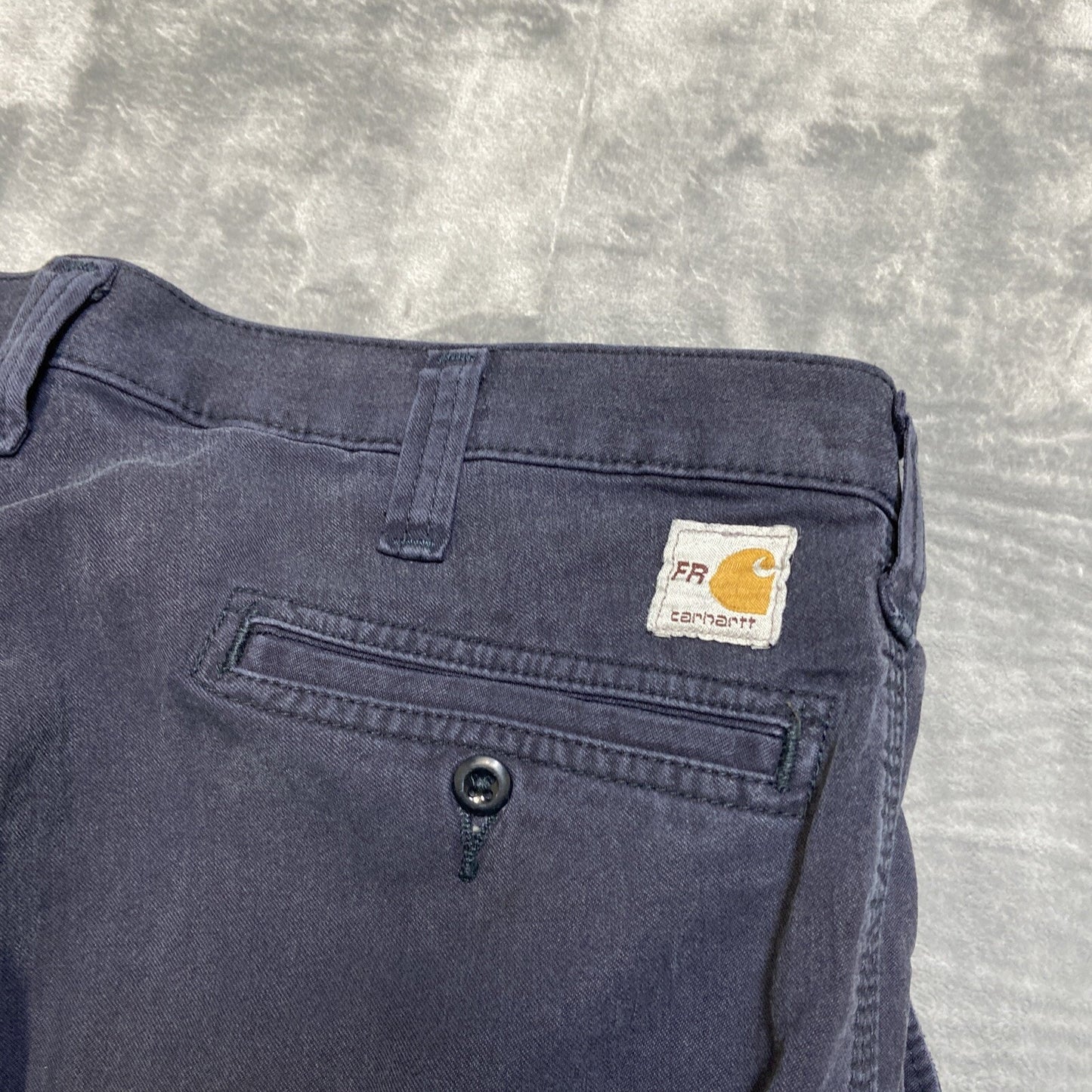 Lot of 5 Carhartt FR Chino / Cargo Pants Men's Size 32x28 Blue Grade A/B
