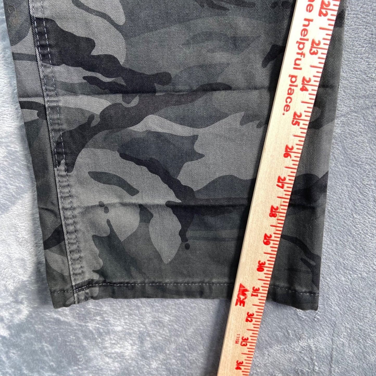Wrangler Originals Cargo Pants Men's 34x32 Camo 100% Cotton Outdoor