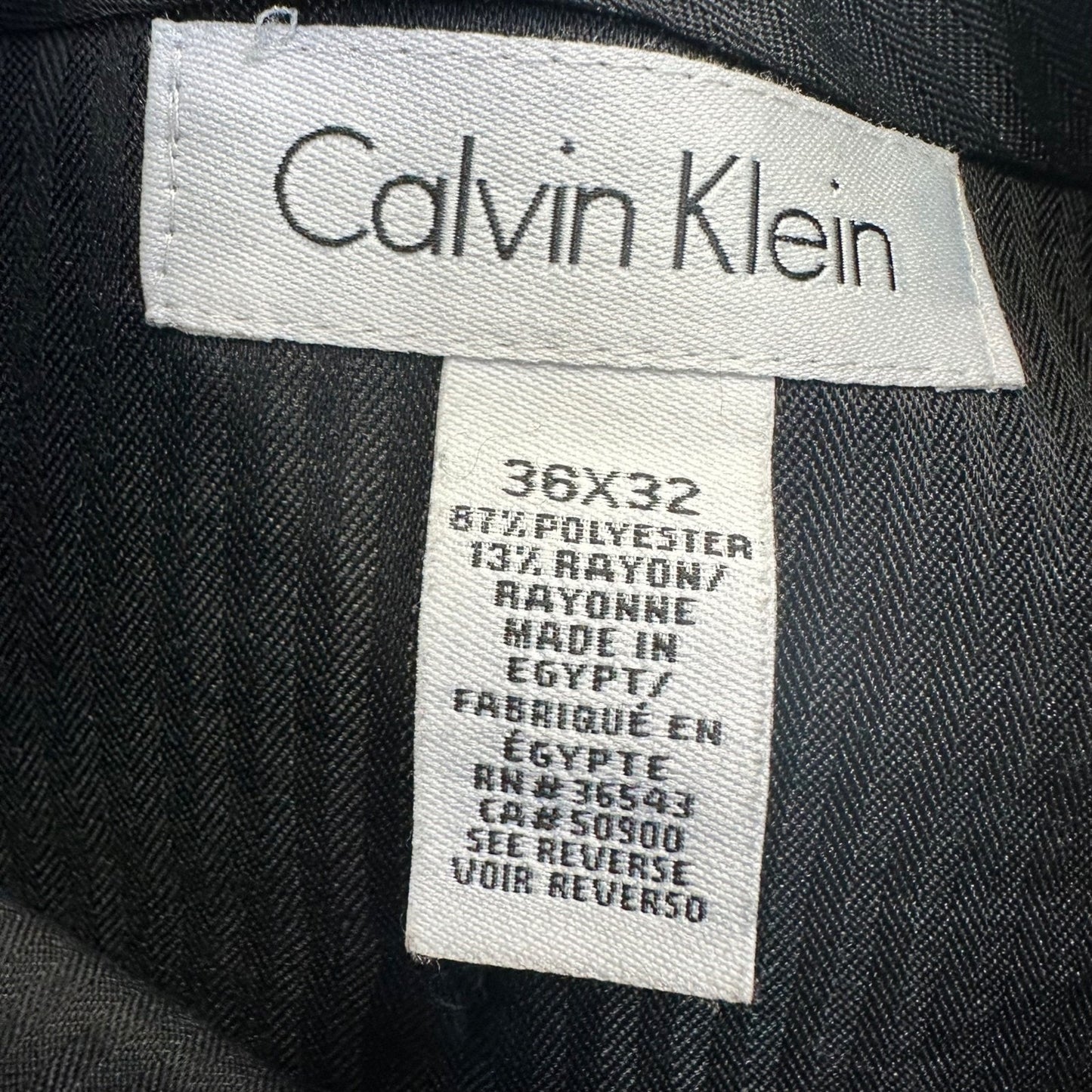 Calvin Klein Men's Dress Pants Straight 36x32 Blue