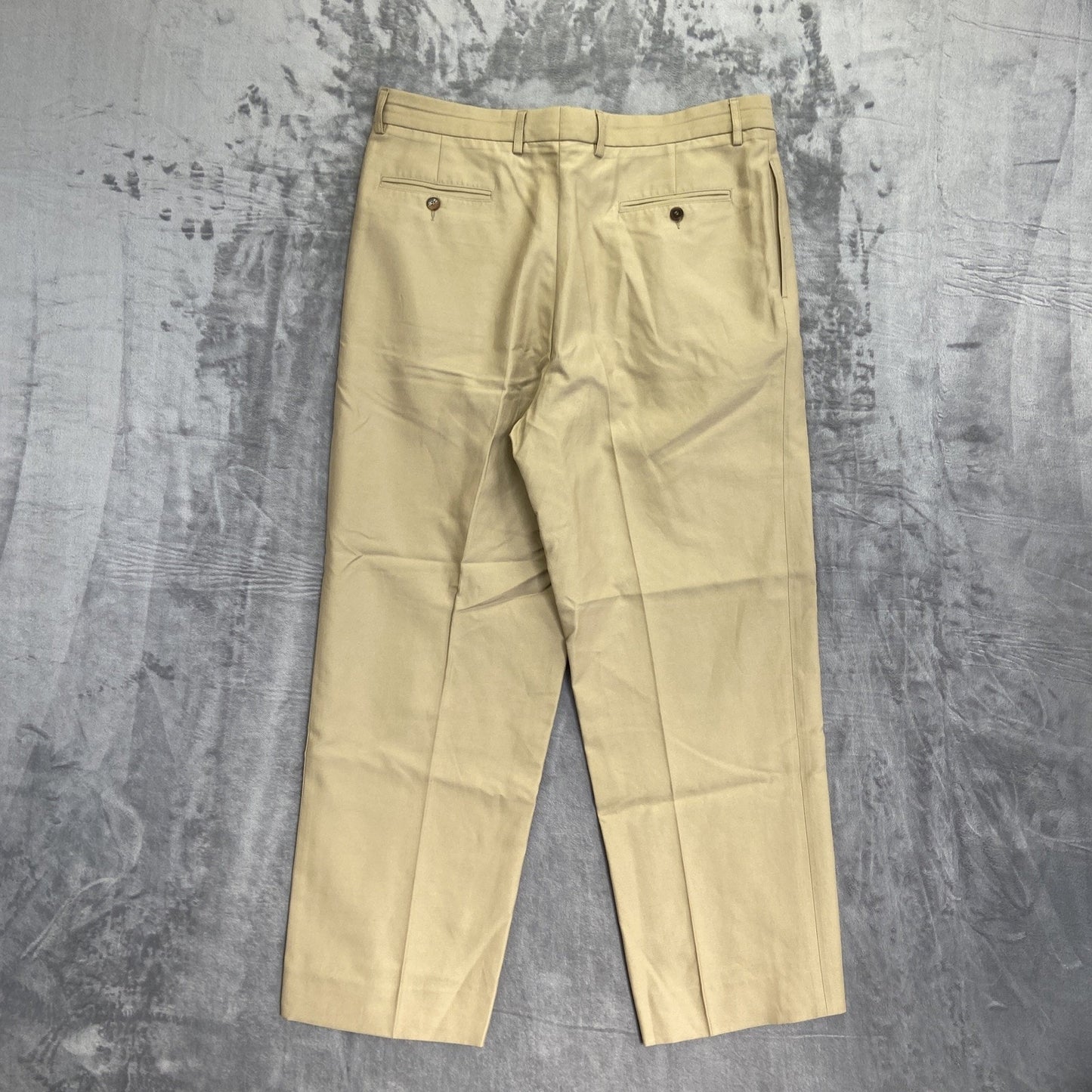 New La Zetagi Pleated Chino Pants Men's Size 38 Beige