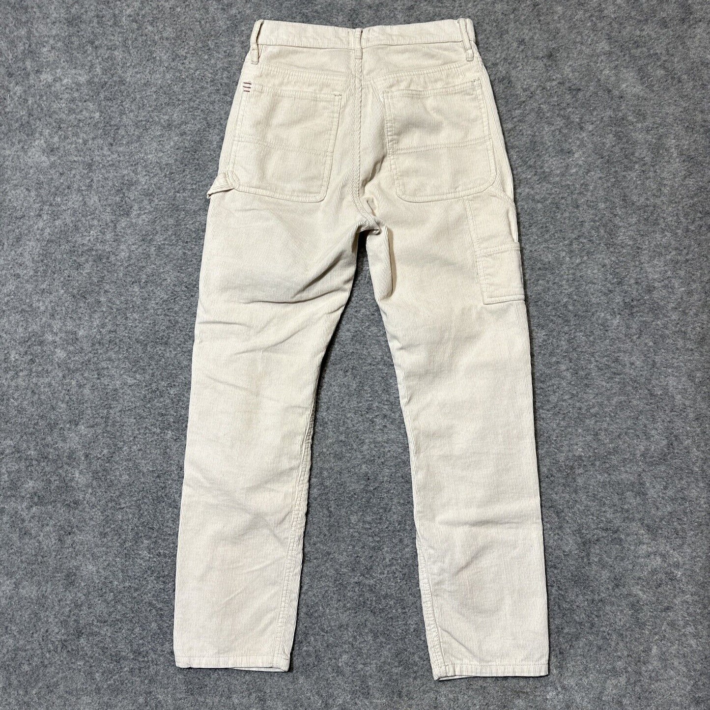 BDG Corduroy Carpenter Slim Straight Jeans Women's Size 26 Cream White