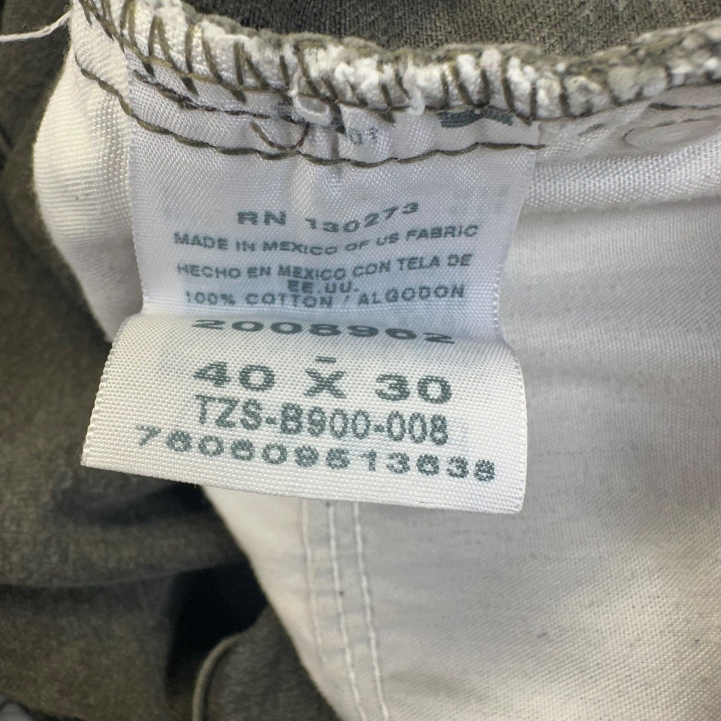 Lee Men's Regular Fit Straight Jeans Size 40x30 Gray #2010