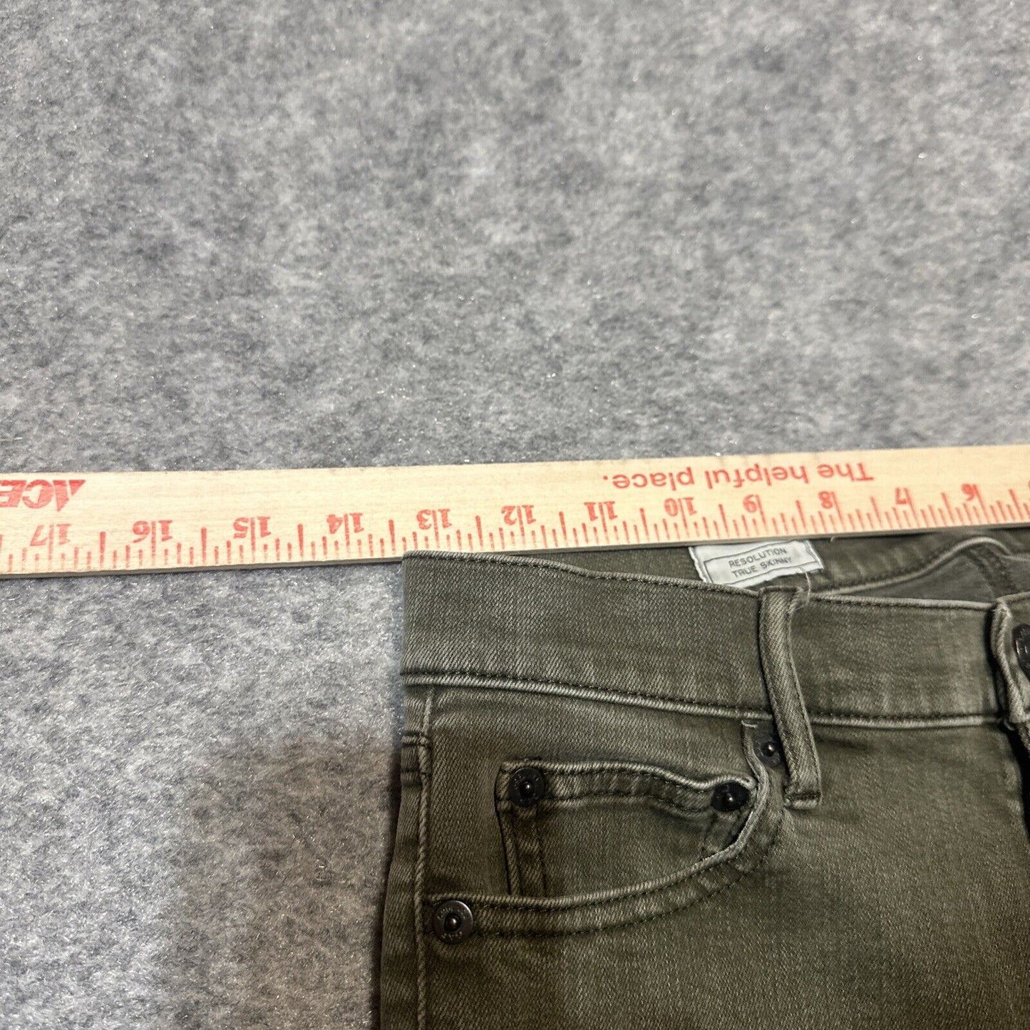 Gap 1969 Resolution Women's True Skinny Jeans Size 26 Petite Green