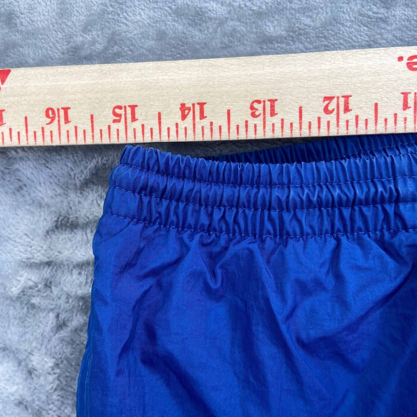 Vintage Nike Men's Lined Track Pants Size M Blue Elastic Waist Nylon