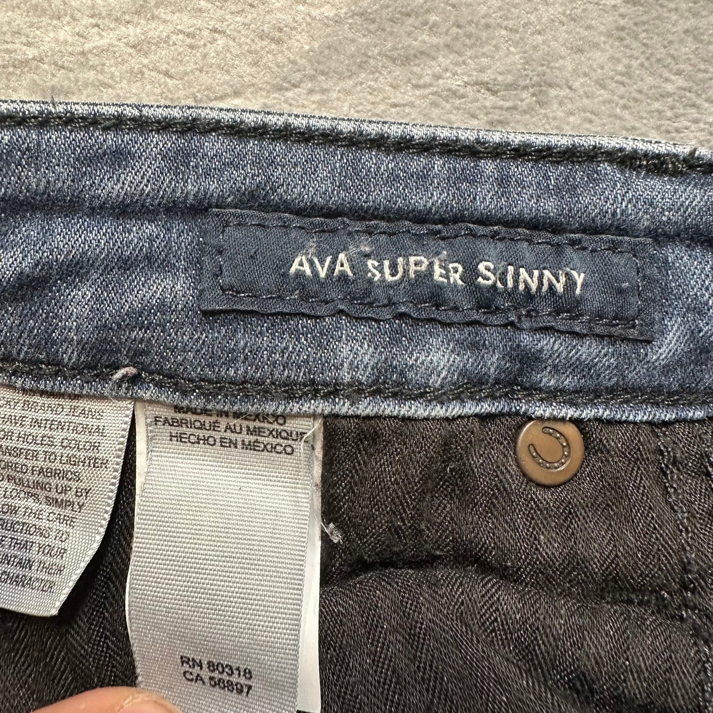 Lucky Brand Ava Super Skinny Jeans Women's Sz 4 Dark Blue
