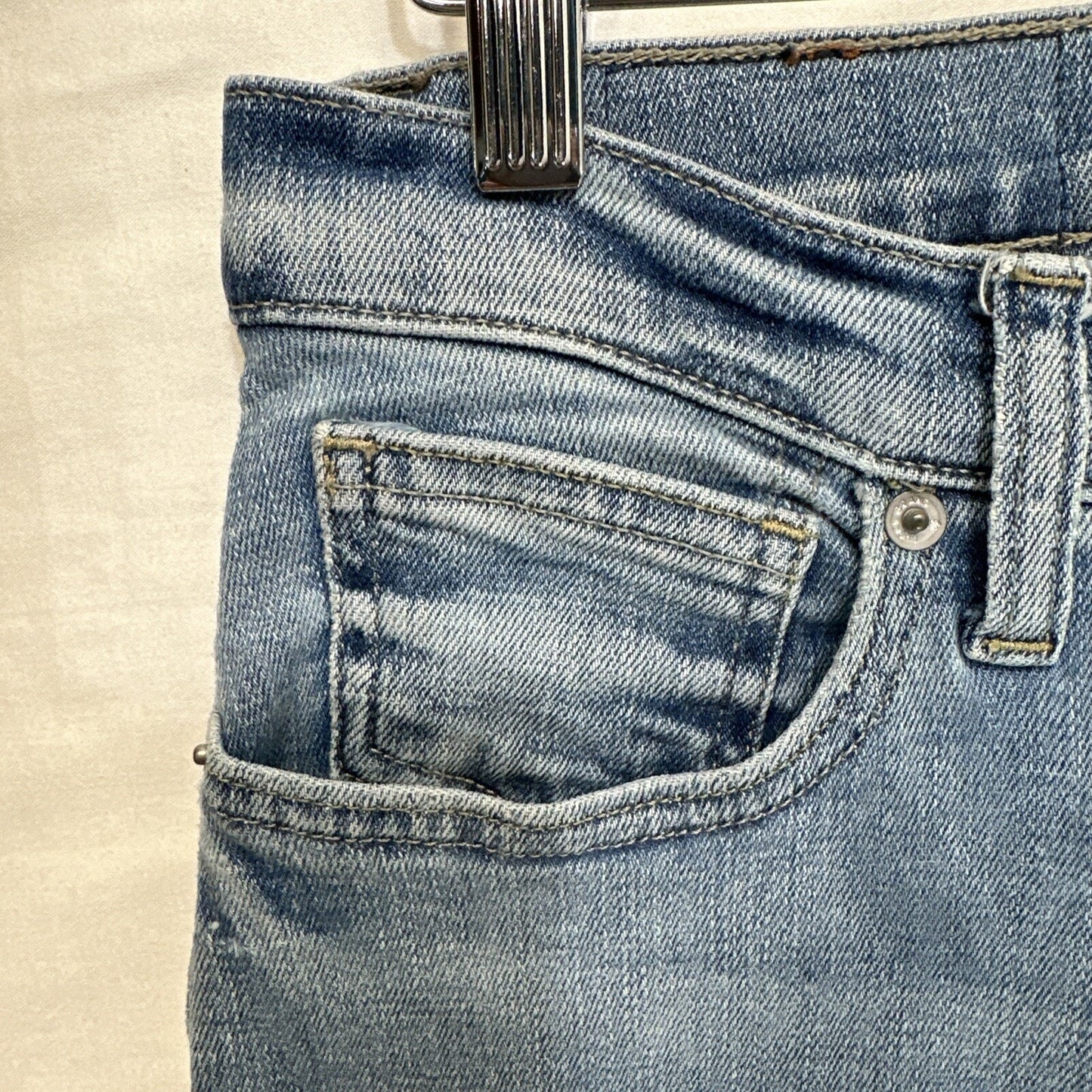 Lucky Brand Jeans Womens 2/26 Blue Bridgette High Rise Skinny Denim Light Wash