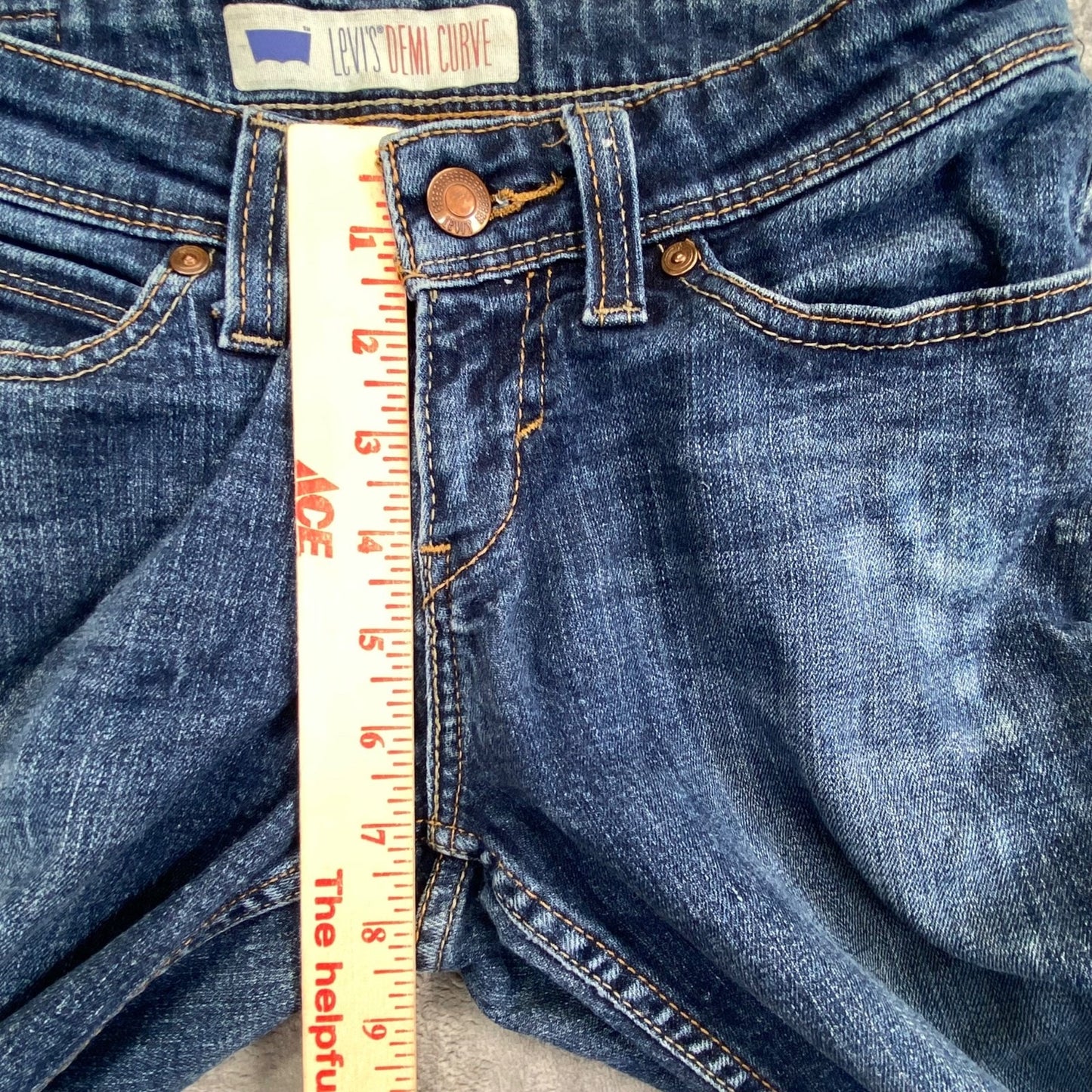 Levi's Demi Curve Bootcut Jeans Women's Size 6M Dark Blue Denim