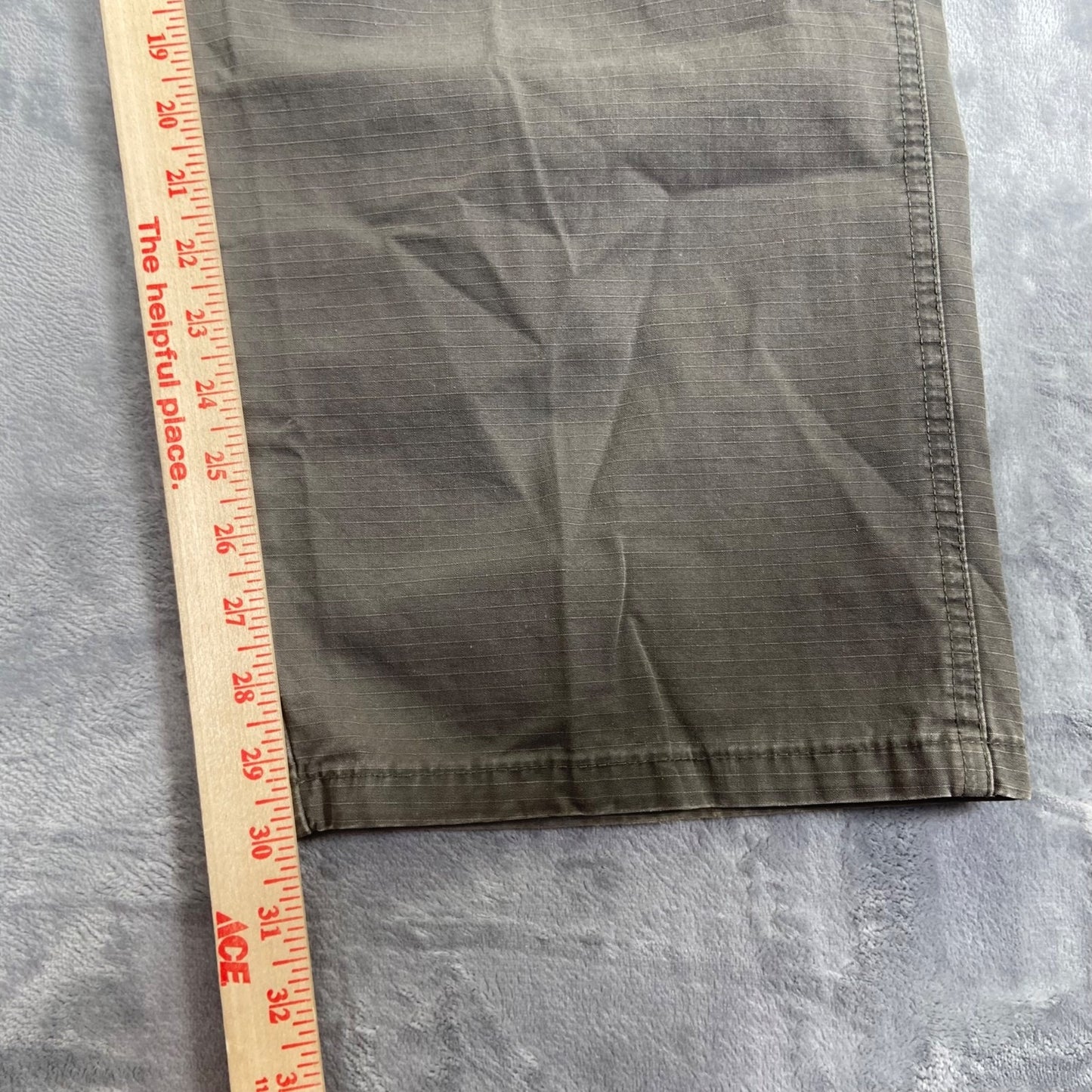 Wrangler Cargo Pants Men's 44x32 Gray Cotton Outdoor