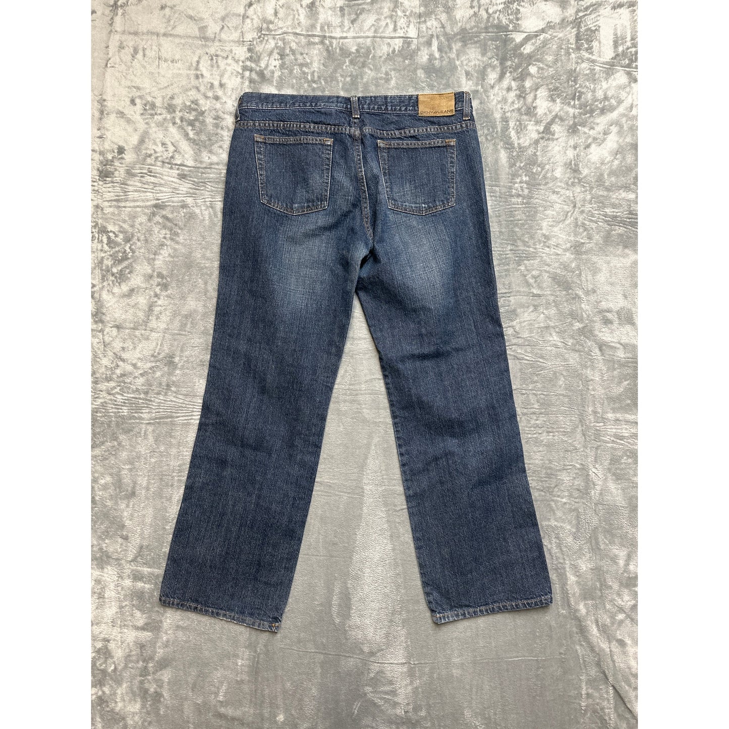 Vintage DKNY Jeans Straight Jeans Women's Size 12R Dark Blue Denim