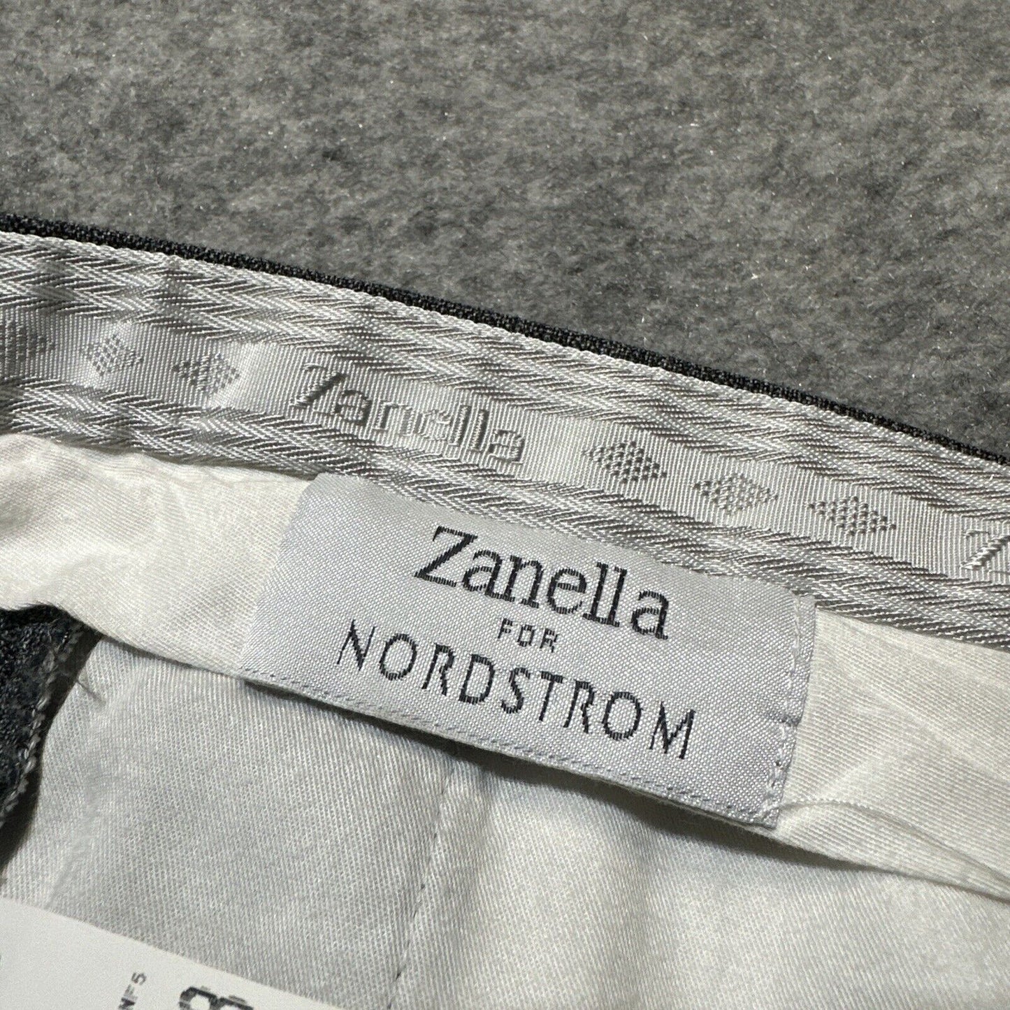Zanella For Nordstrom Devon Men's Dress Pants Size 38x30 Gray Medium Wash Denim