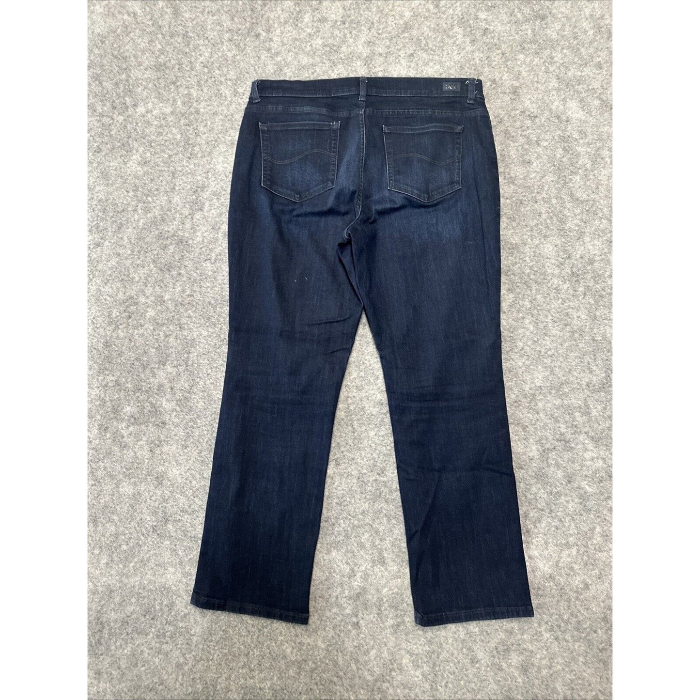LEE Relaxed Fit Women's Straight Jeans Size 9 Blue Dark Wash Denim