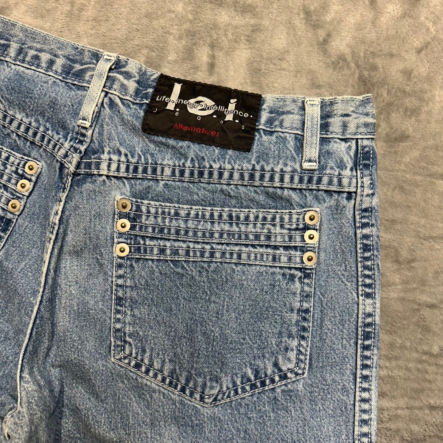 Life Energy Intelligence Flared Jeans Women's Size 7 Blue Denim