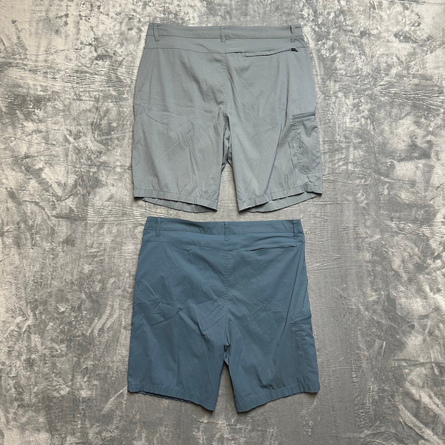 Lot of 2 Weatherproof Men's Chino Shorts Size 38 Blue Gray