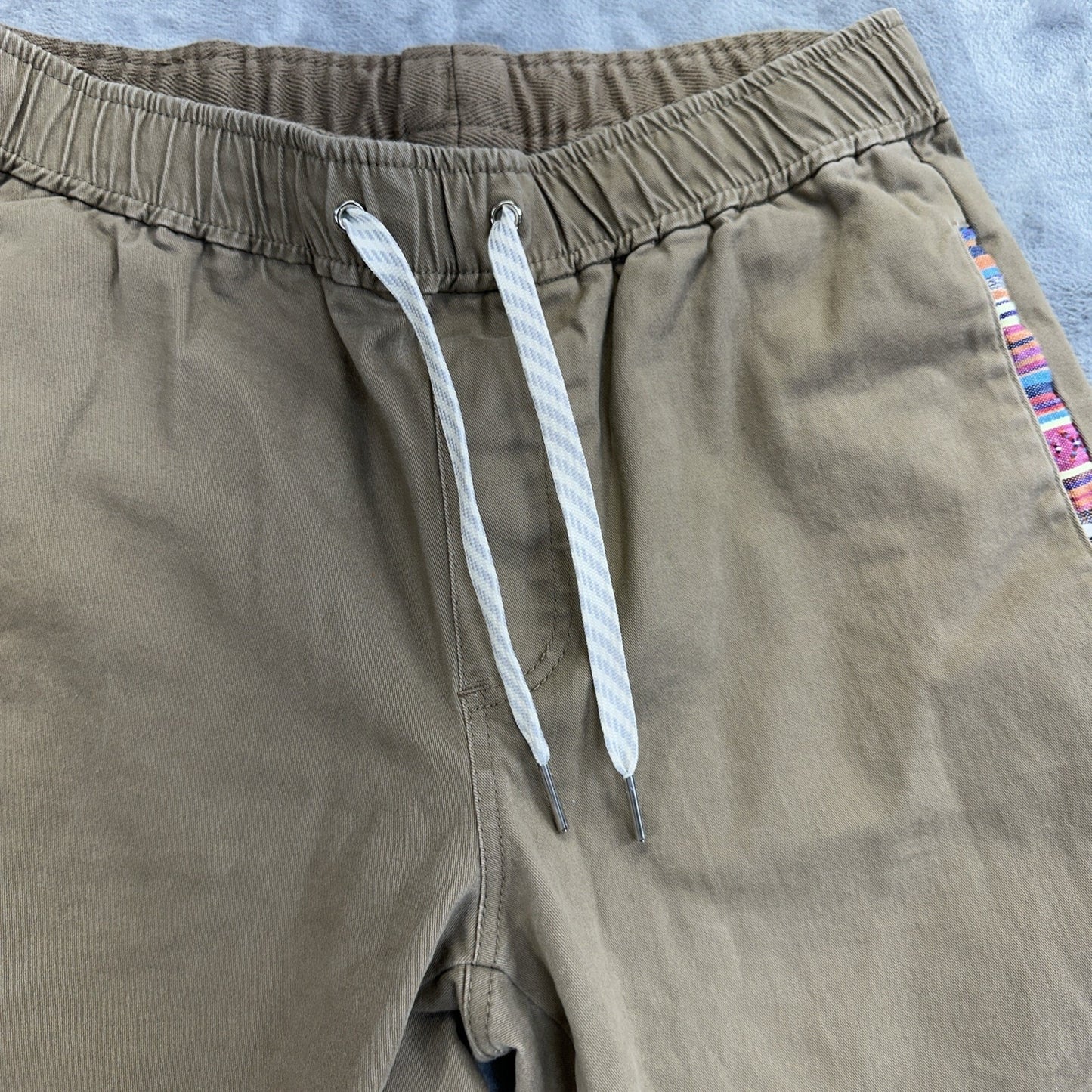 Wowie Joggers Sweatpants Southwestern Men's Size S Khaki Brown