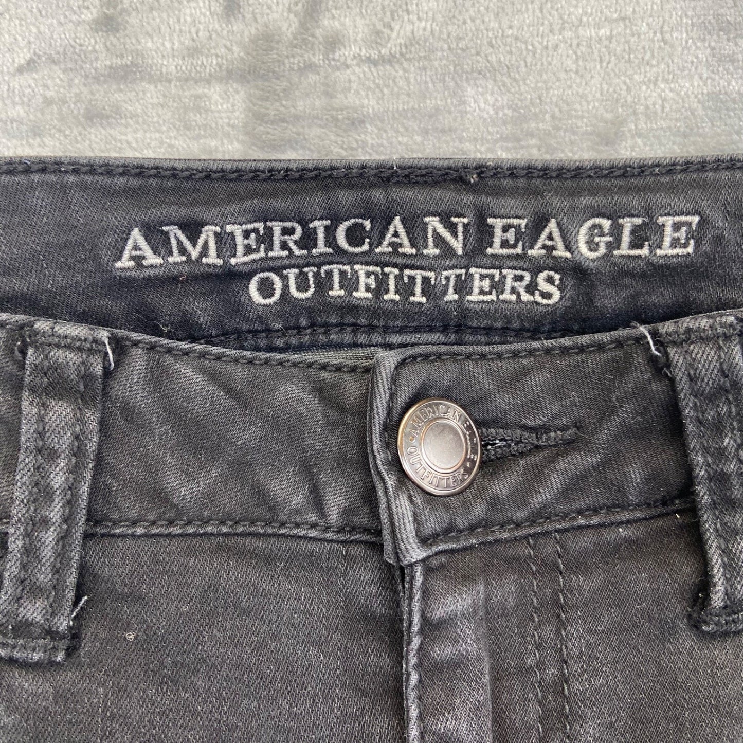 American Eagle Women's Hi-Rise Jegging Super Stretch Black Size 2 #534424